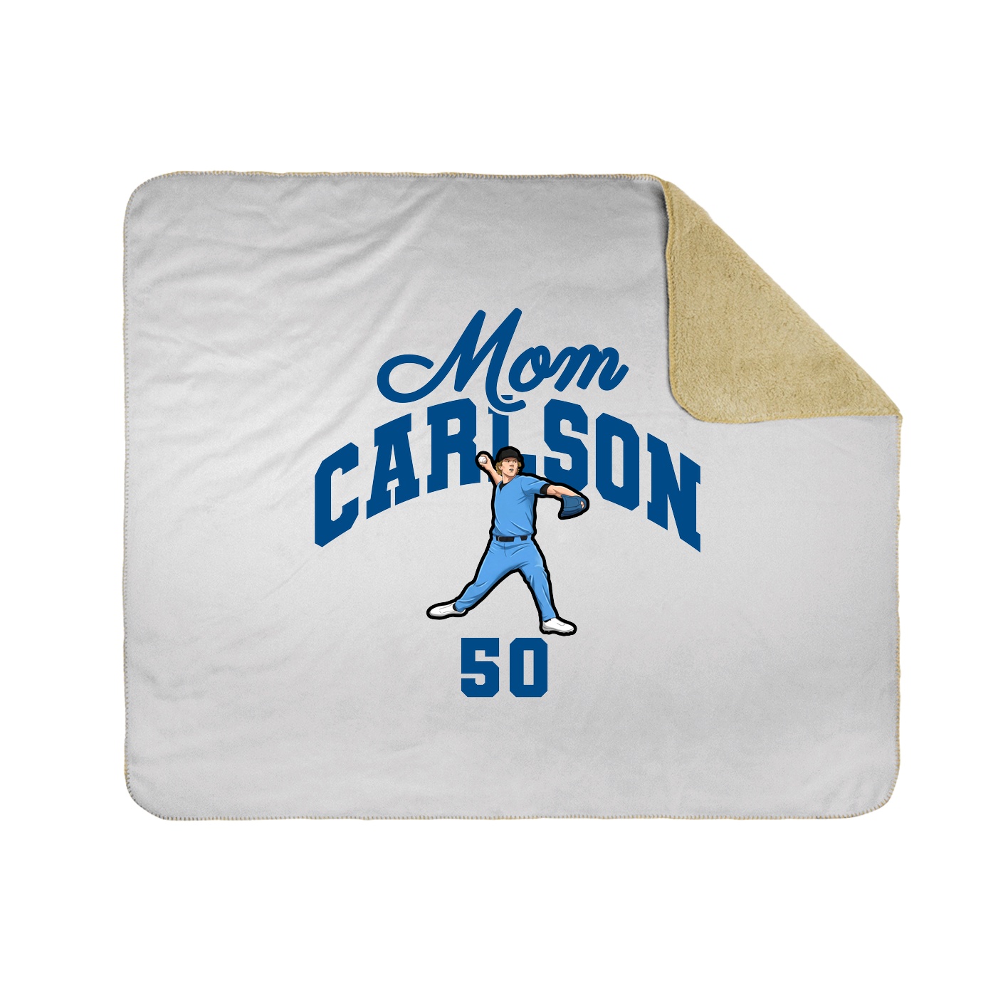 Throw Blanket — Mothers Day Arch in White