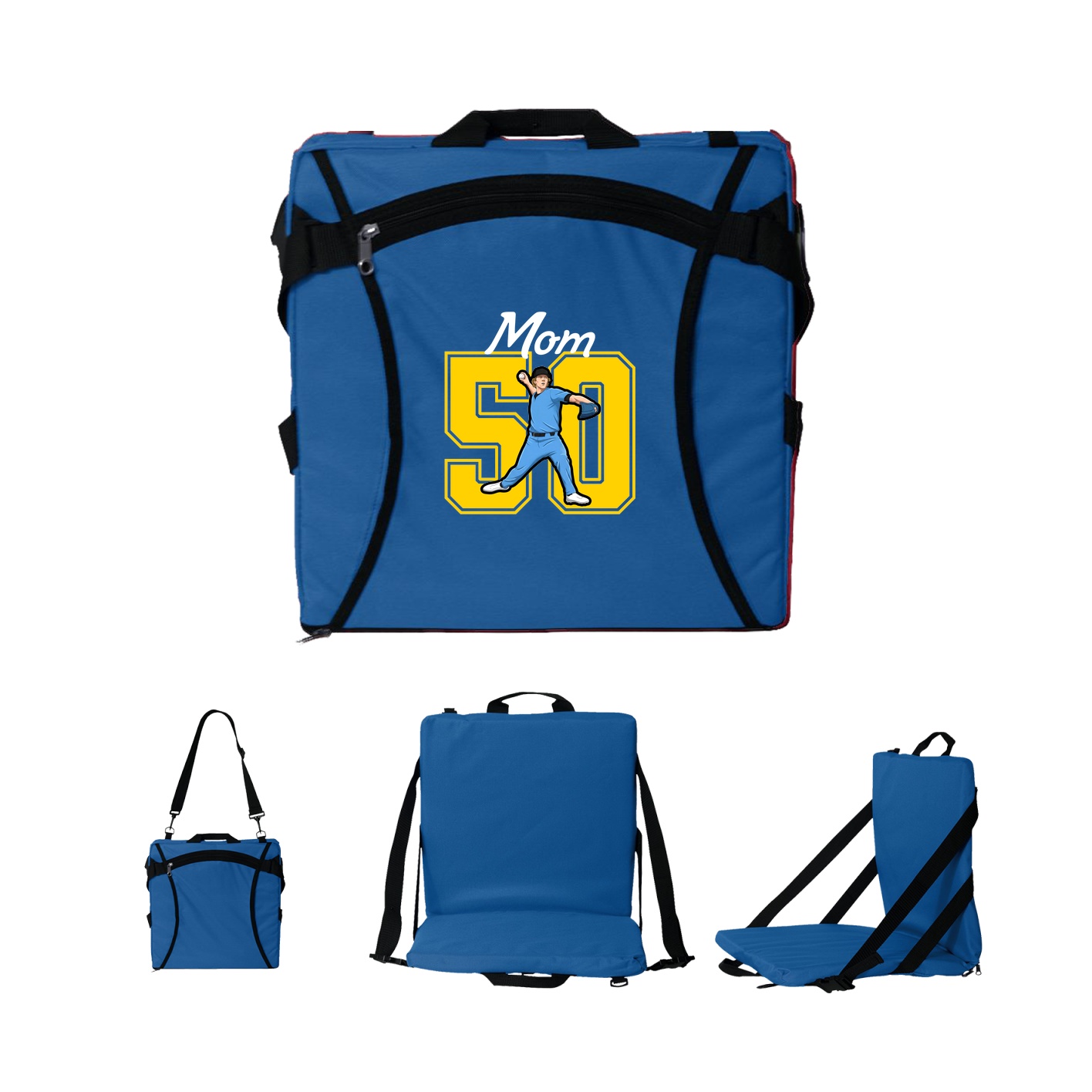 Folding Stadium Seat — Mothers Day Shirsey in Royal