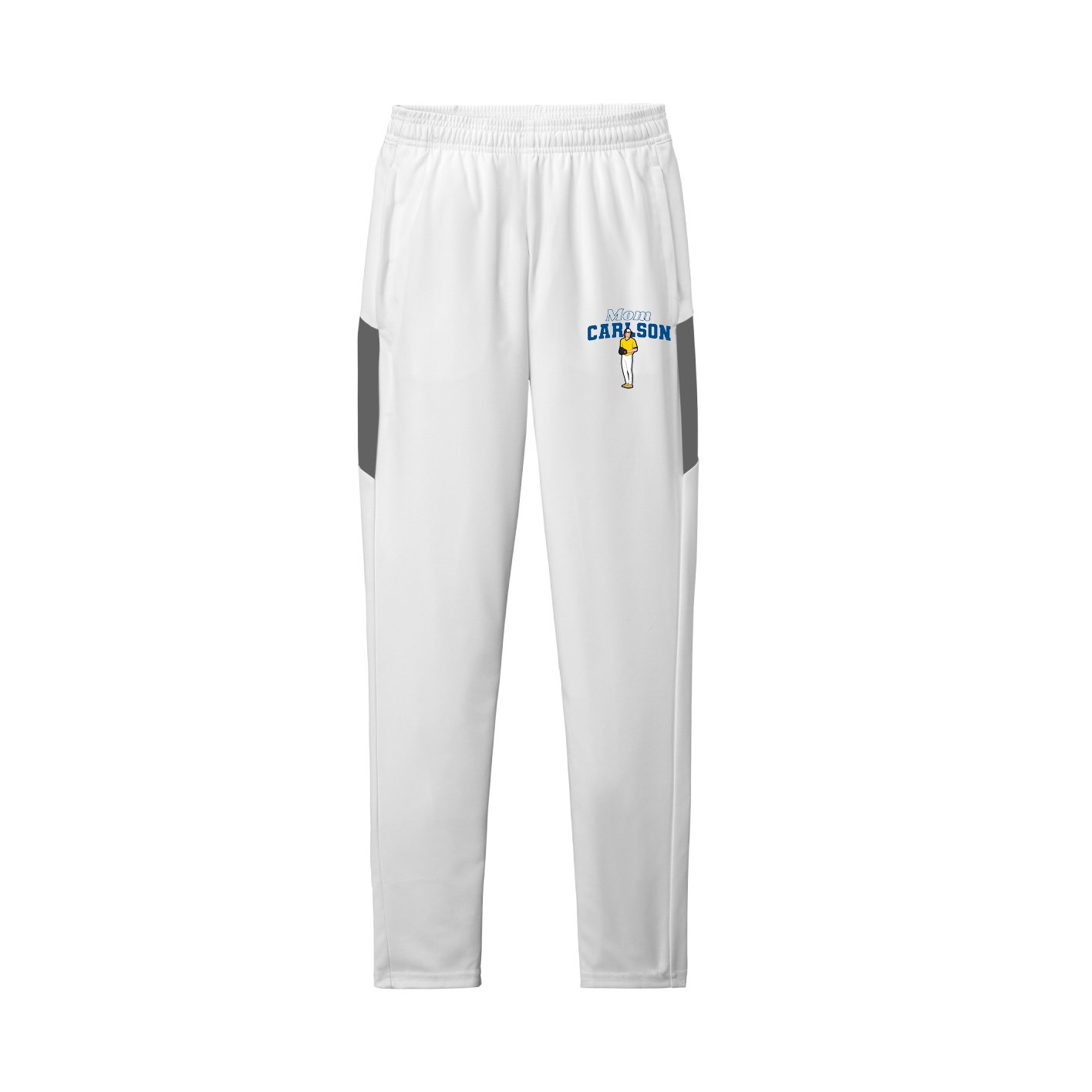 Team Travel Pant — Mothers Day Block in White/Grey