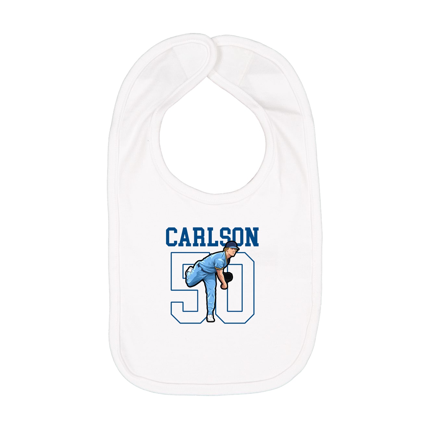 Infant Bib — Shirsey in White