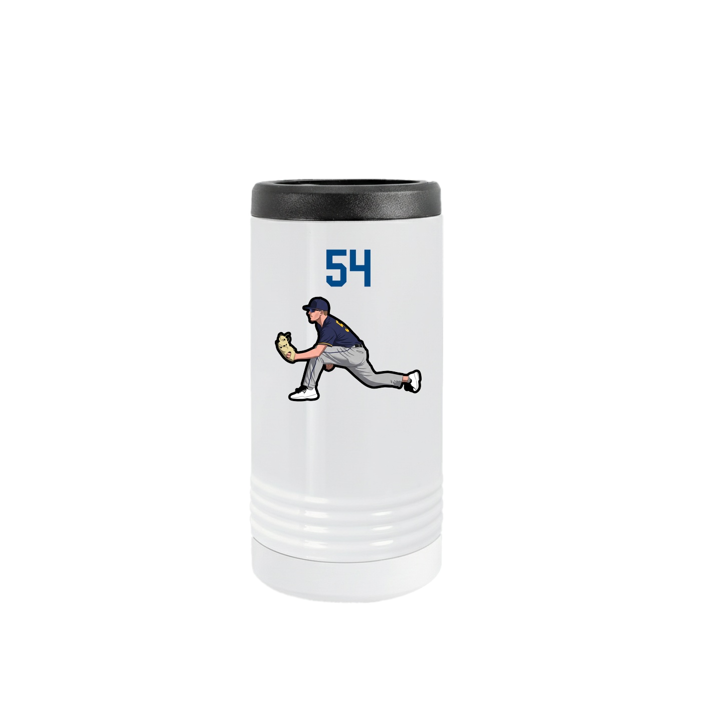 Slim Beverage Holder — Number Top in White