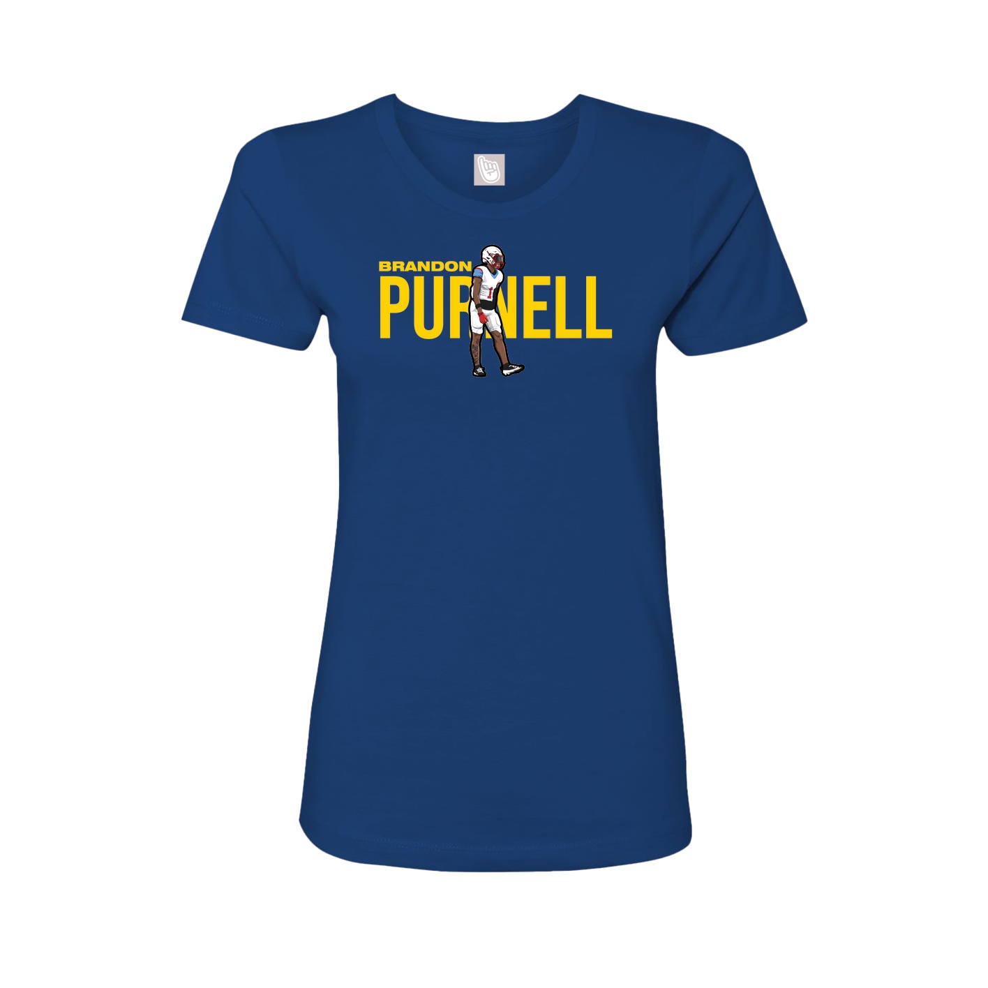 Womens Tee — Player Name in Royal