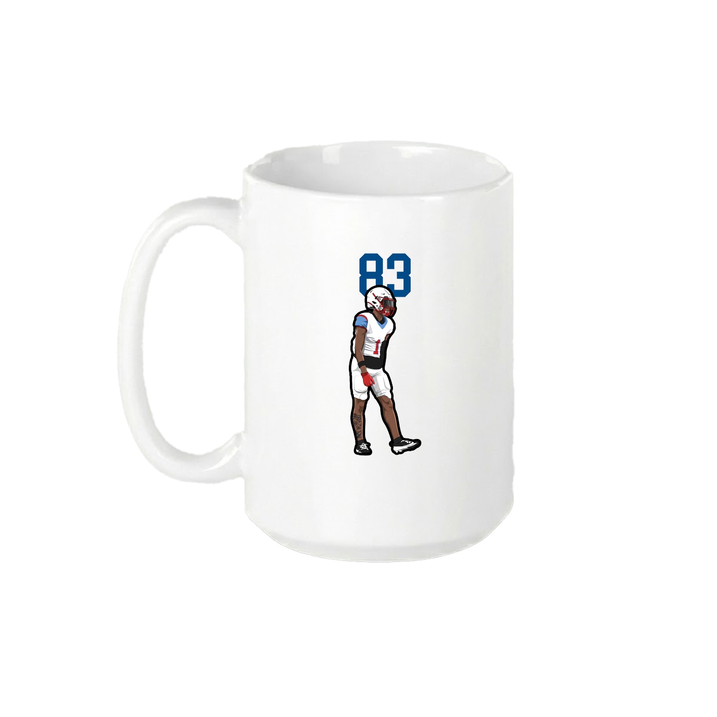15oz Coffee Mug — Number Top in White