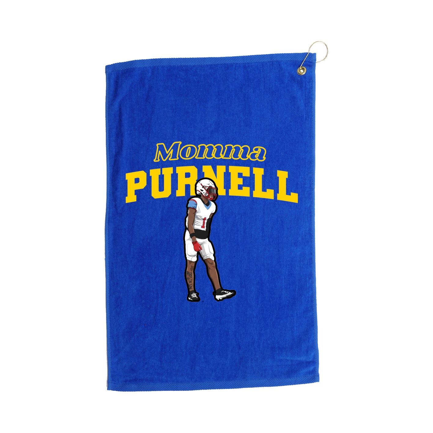 Golf Towel — Mothers Day Block in Royal