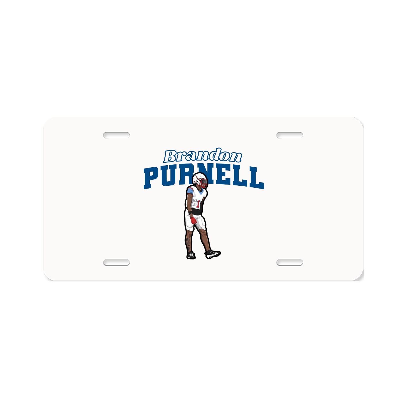 License Plate — Name Arch in Classic