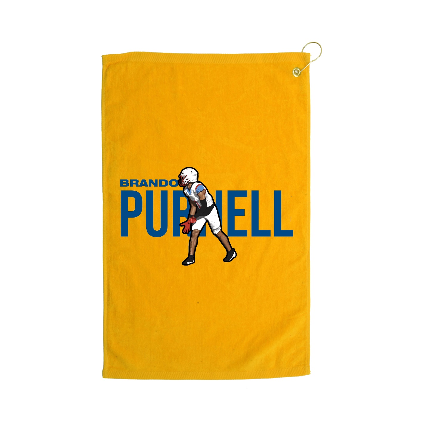 Golf Towel — Player Name in Gold