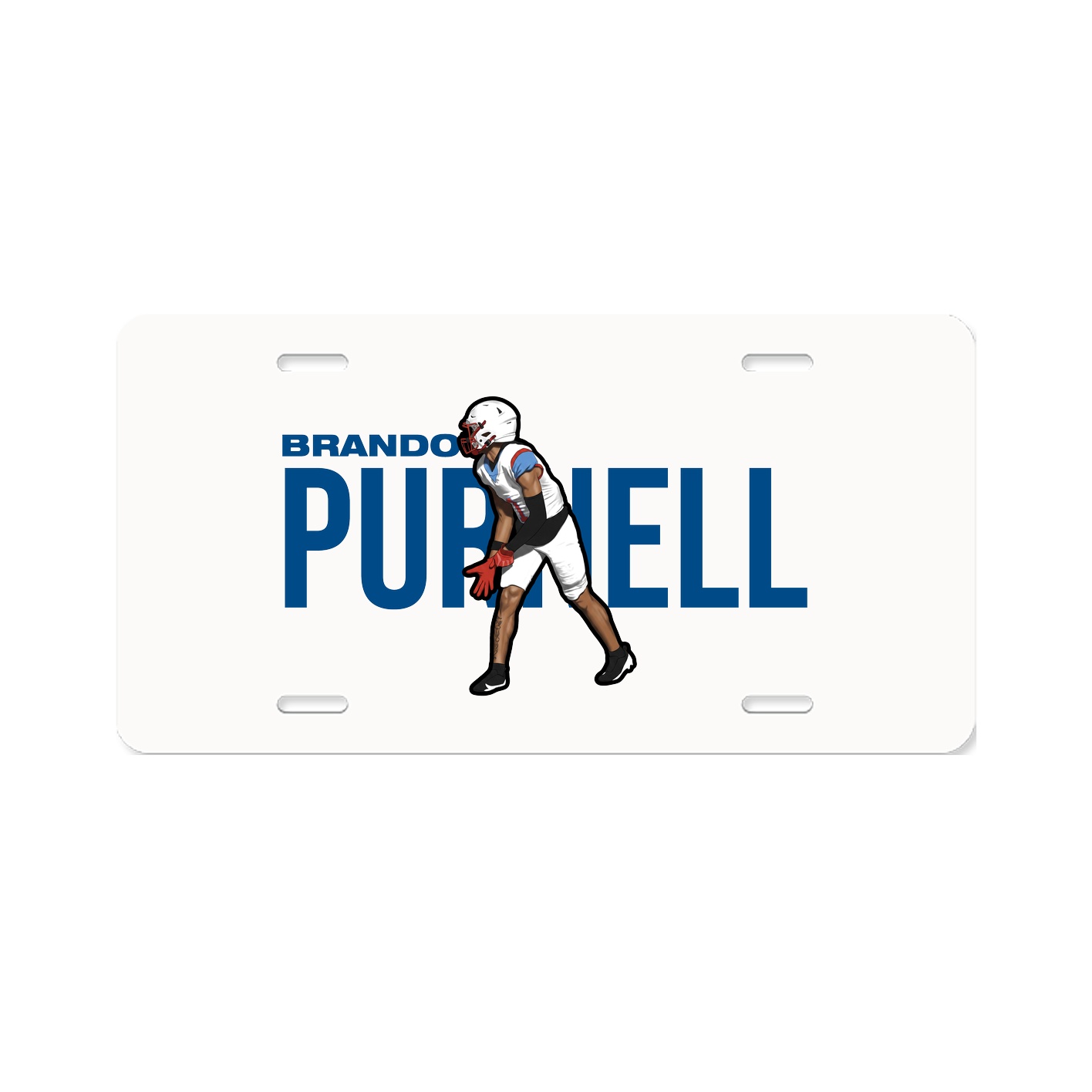 License Plate — Player Name in Classic