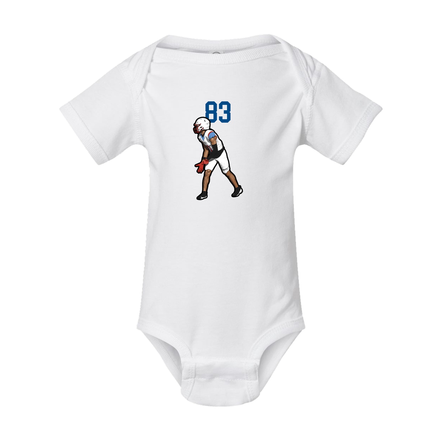 Baby Onesie — Number Top in White