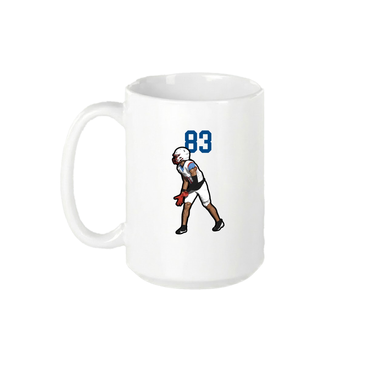 15oz Coffee Mug — Number Top in White