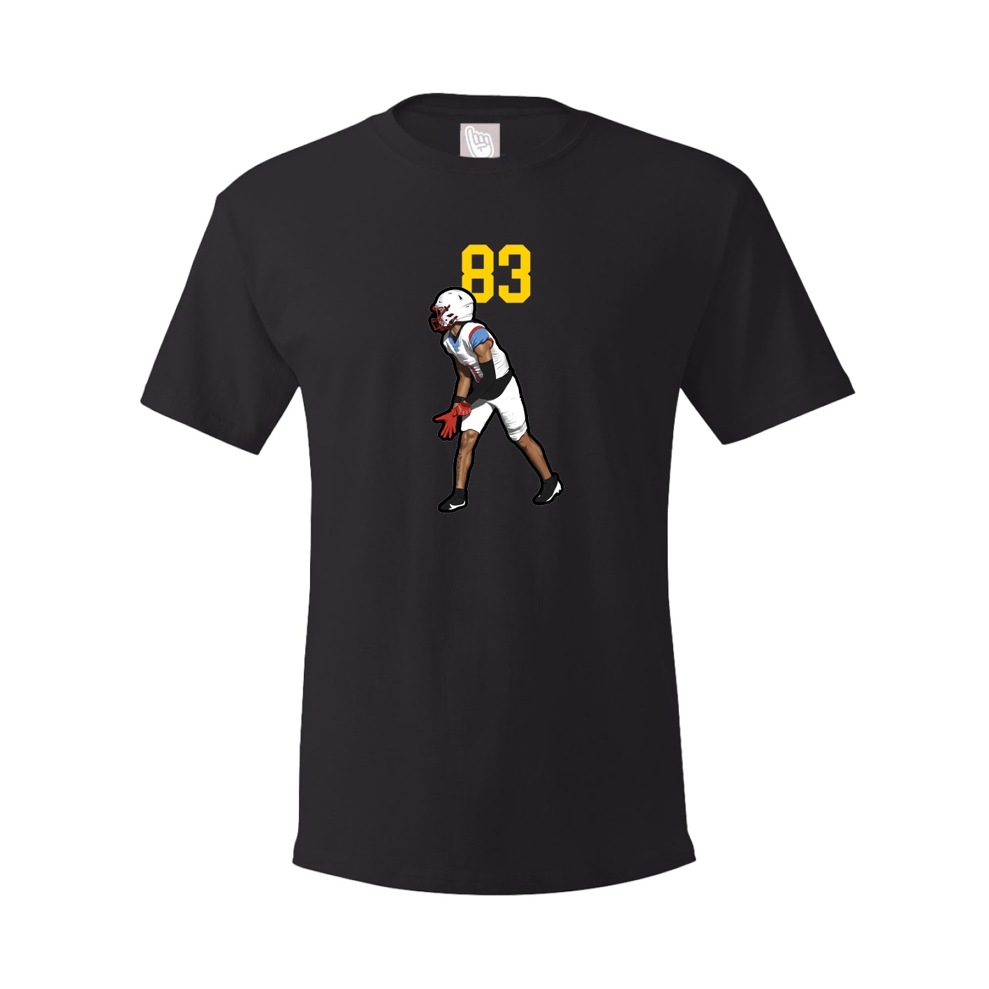 Youth Tee — Number Top in Black