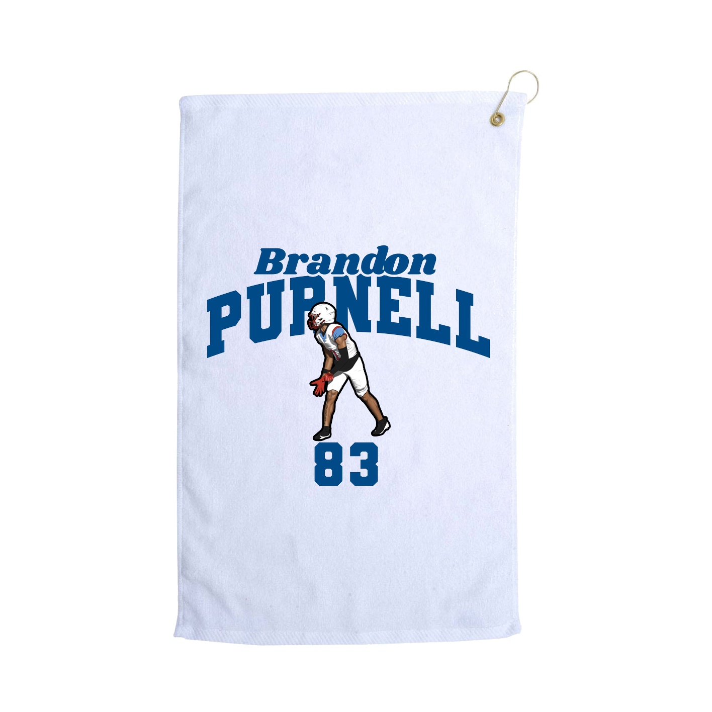 Golf Towel — Signature Arch in White