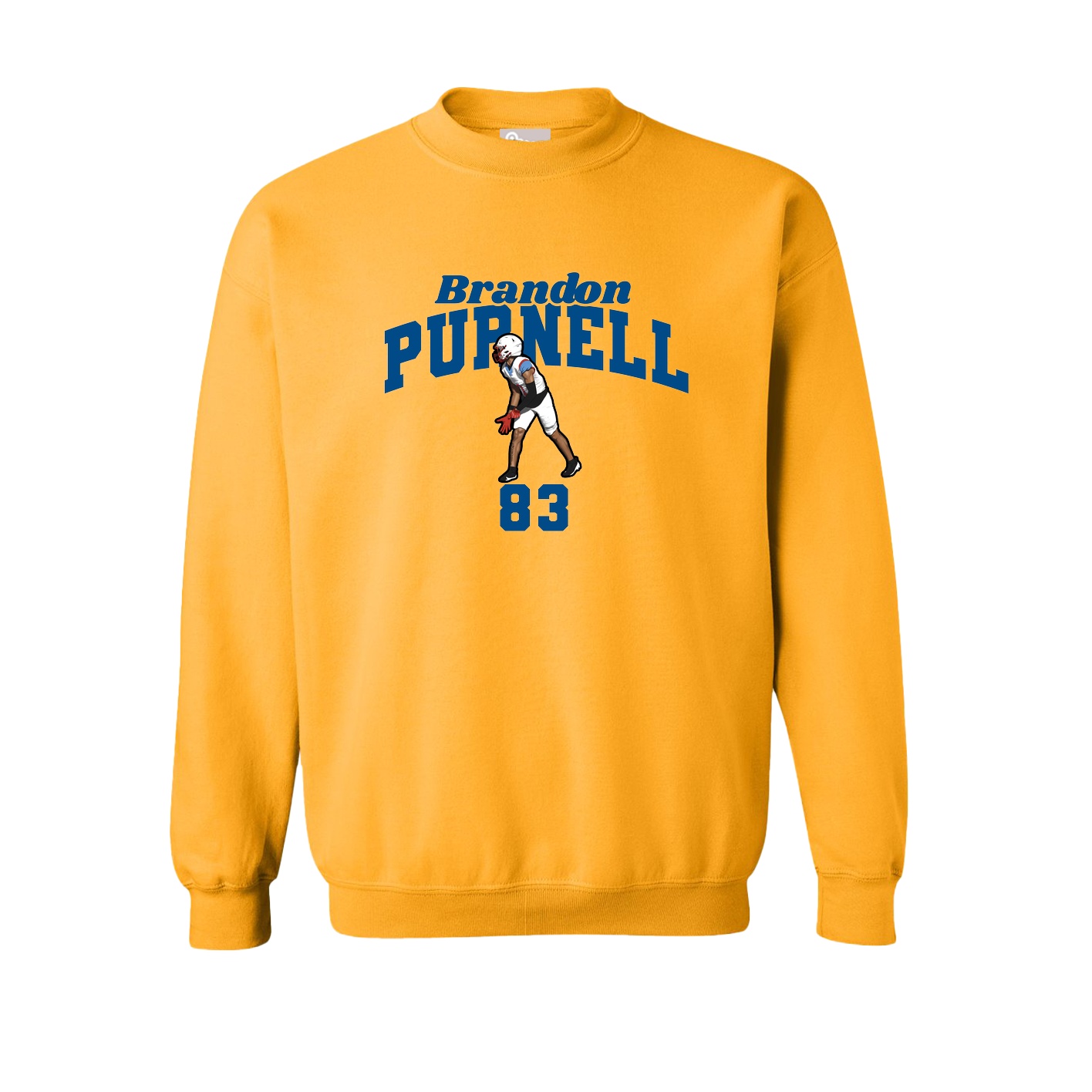 Fleece Crew — Signature Arch in Gold