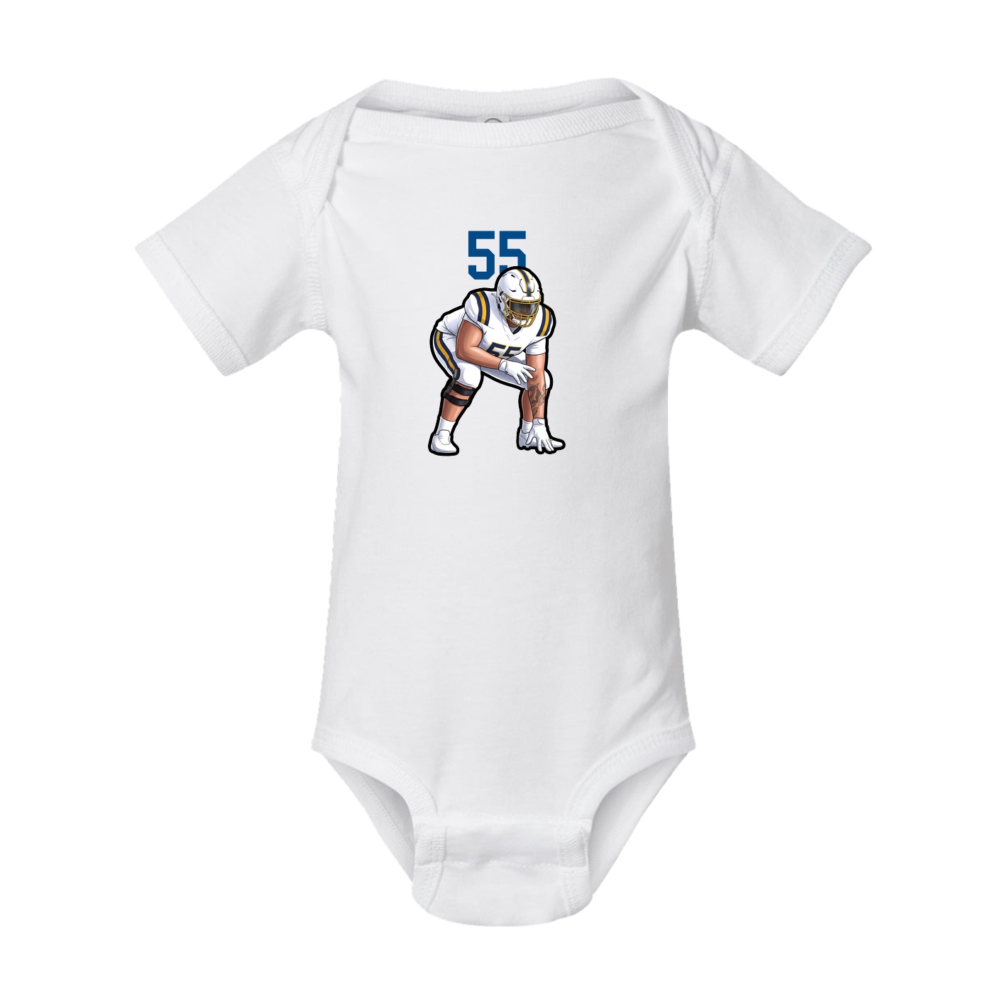 Baby Onesie — Number Top in White