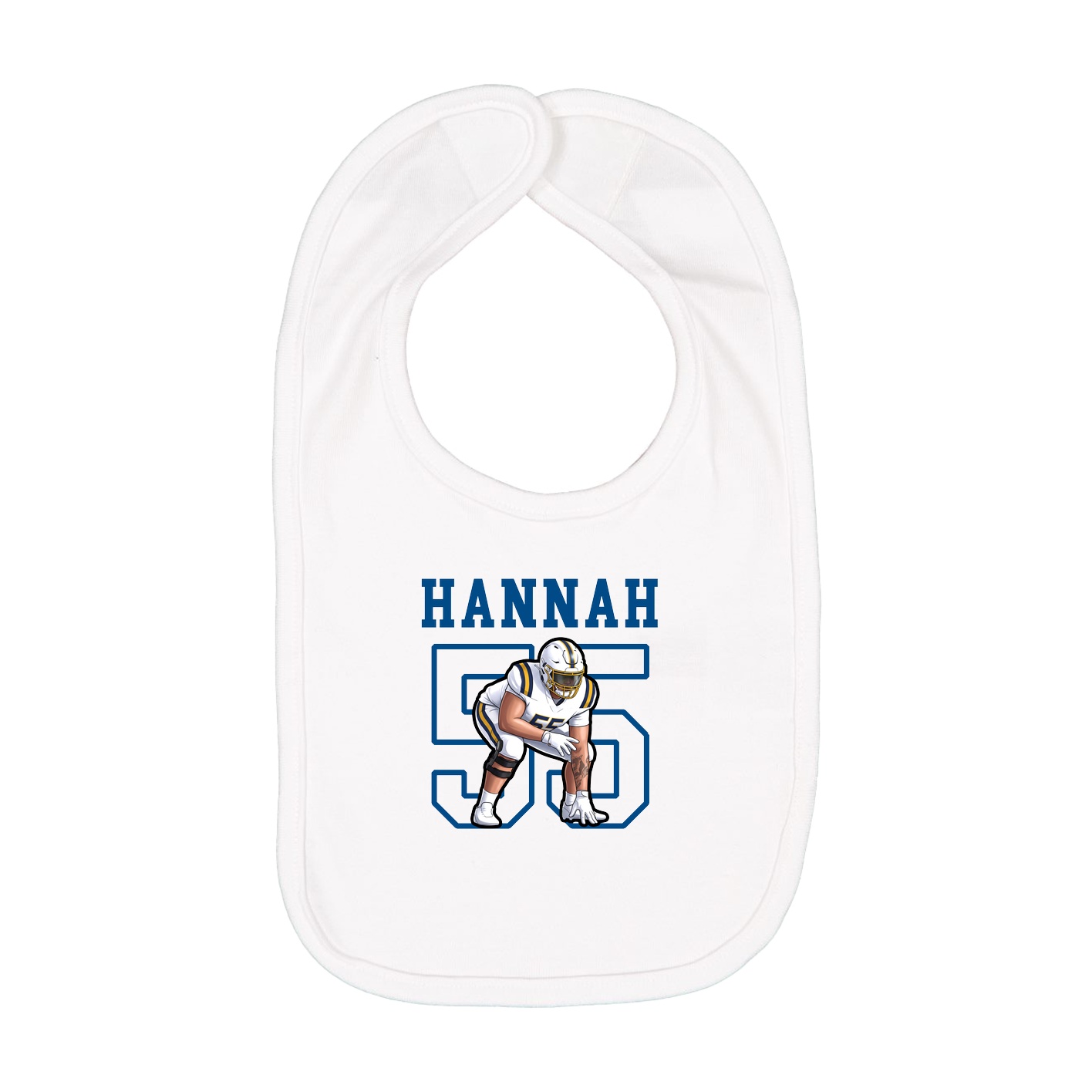 Infant Bib — Shirsey in White