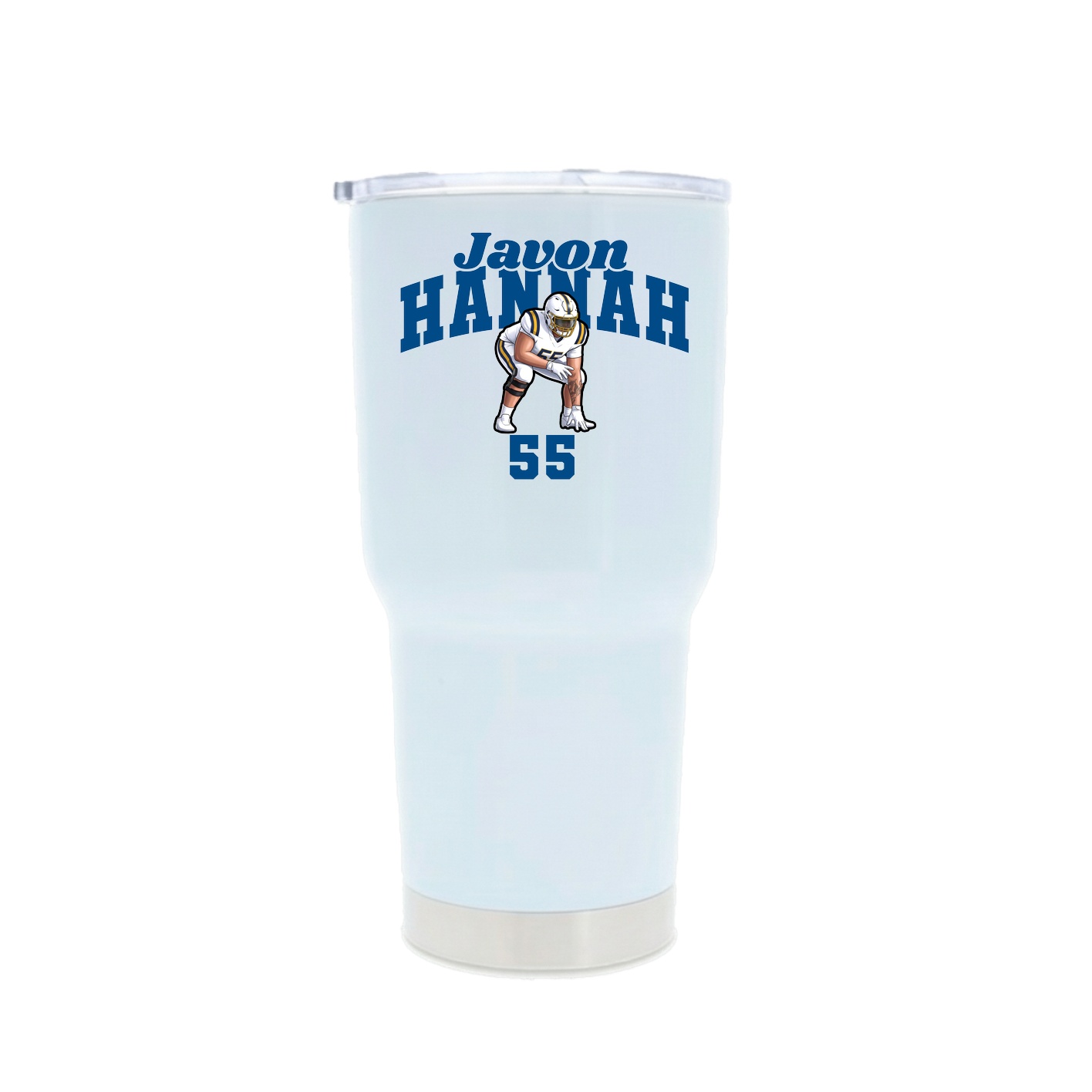 30oz Stainless Steel Tumbler — Signature Arch in White