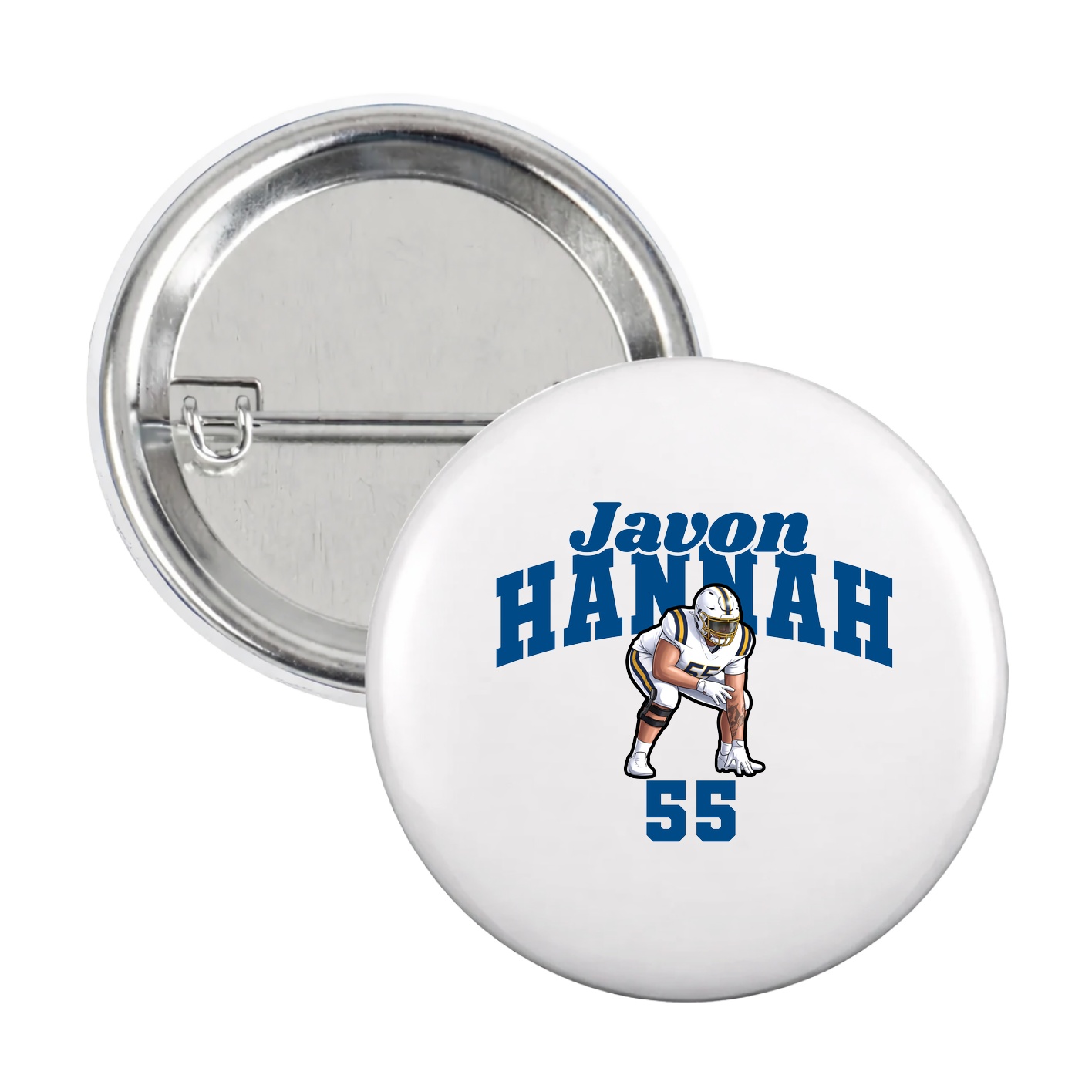 Game Day Button — Signature Arch in White