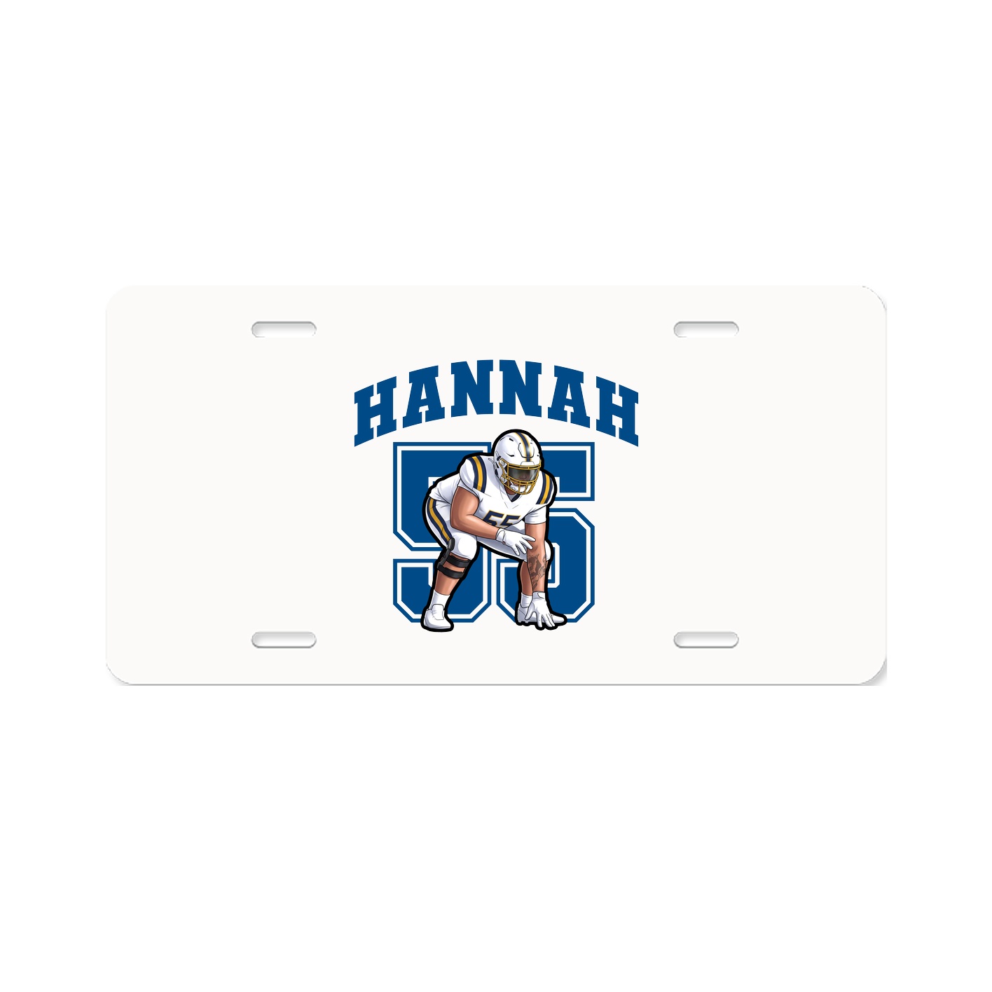 License Plate — Number in Classic