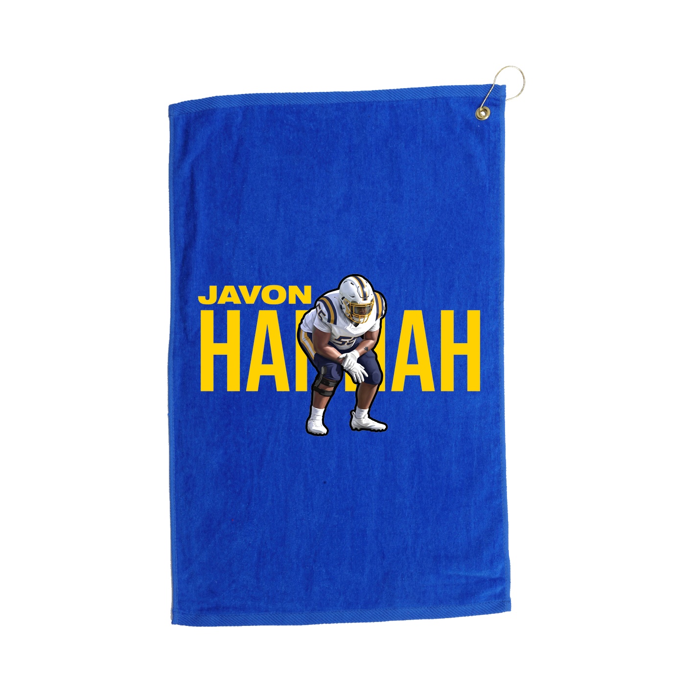 Golf Towel — Player Name in Royal