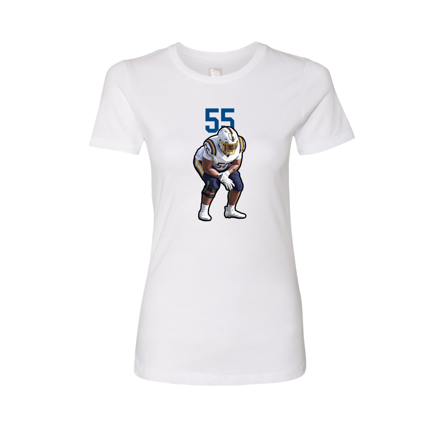 Womens Tee — Number Top in White
