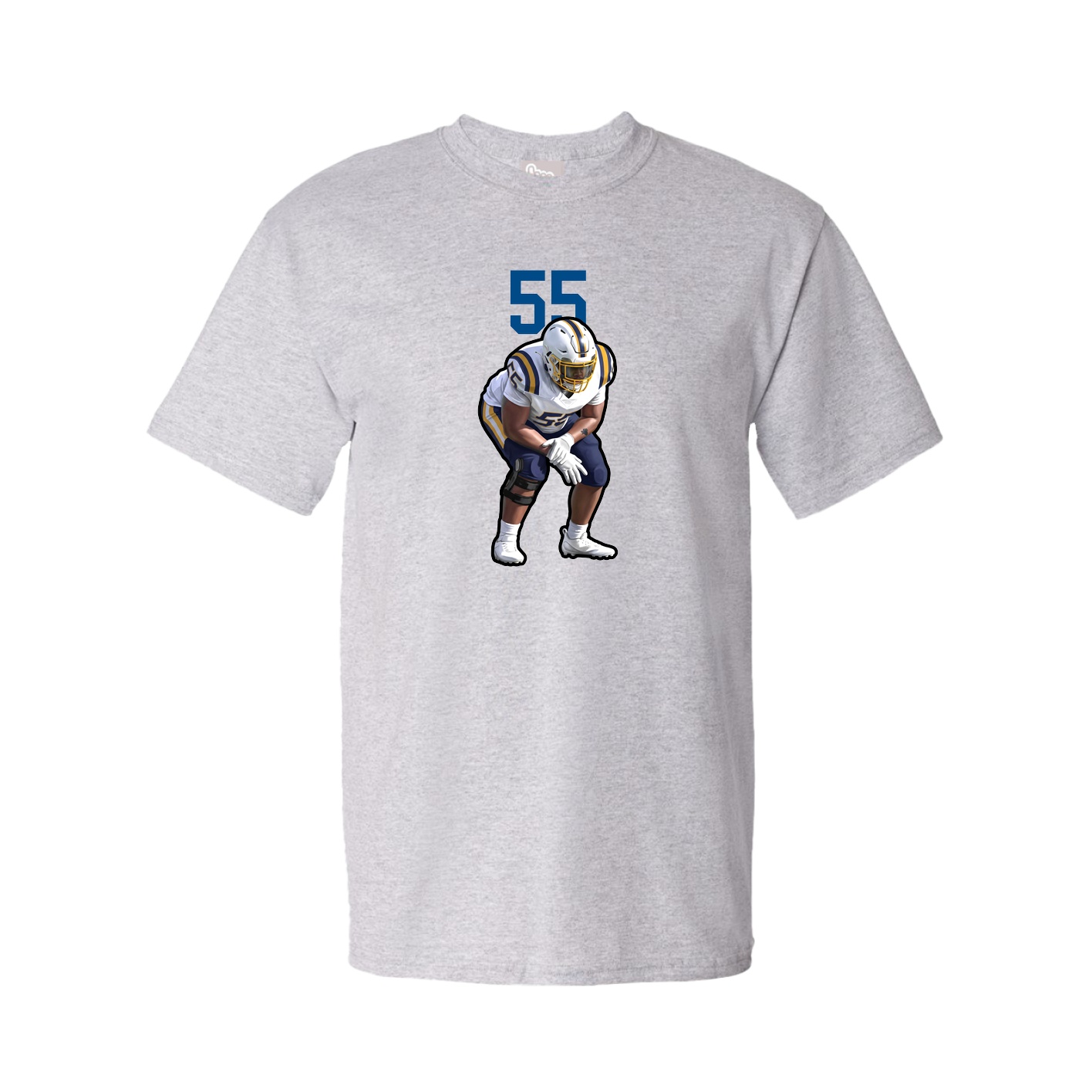 Youth Tee — Number Top in Grey