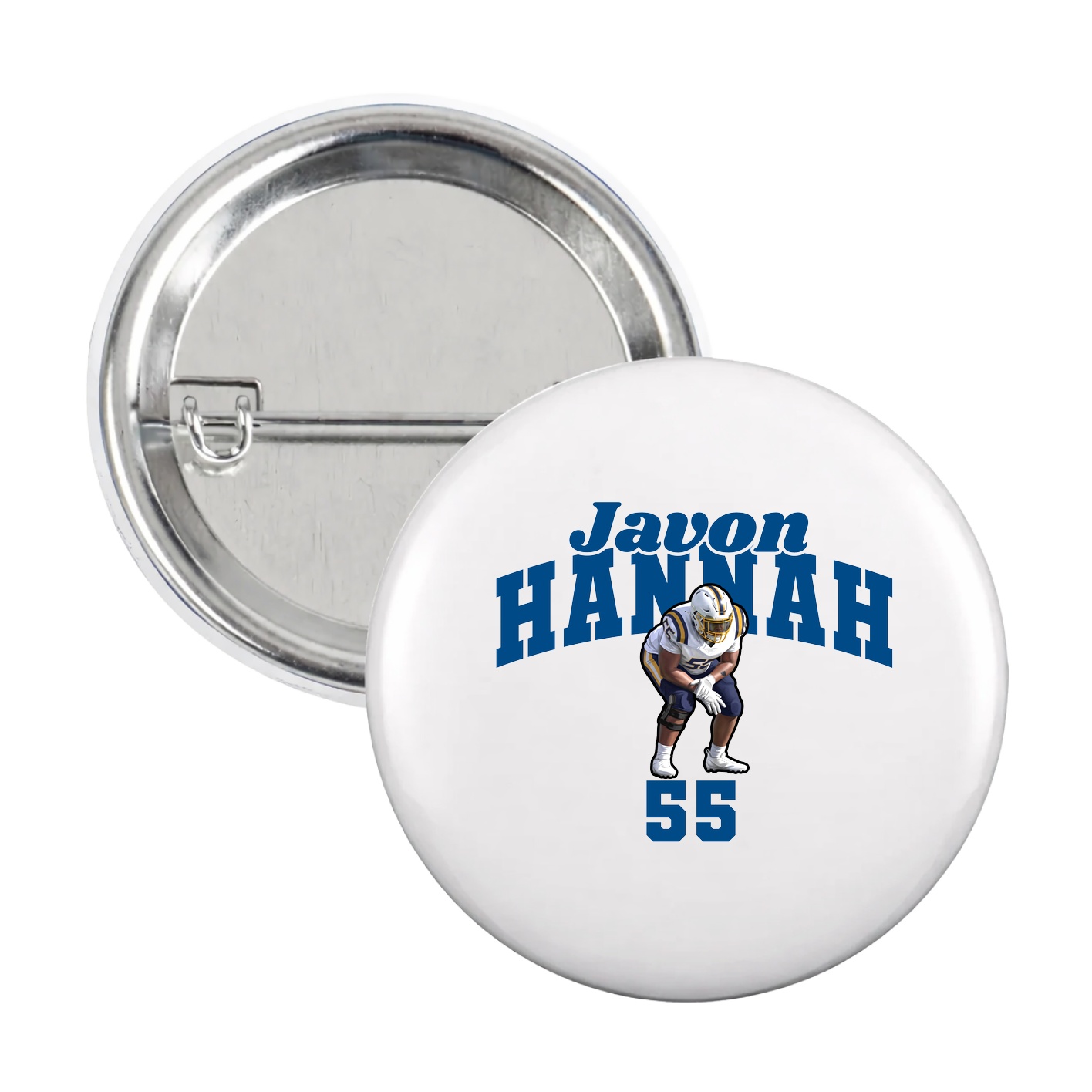 Game Day Button — Signature Arch in White