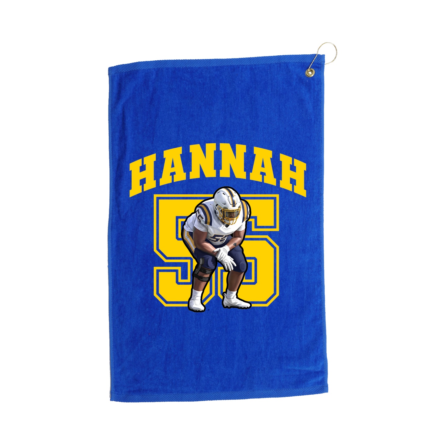 Golf Towel — Number in Royal