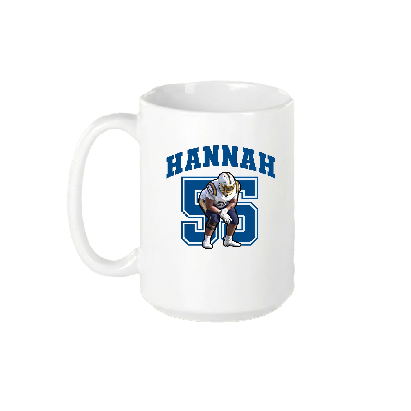 15oz Coffee Mug — Number in White