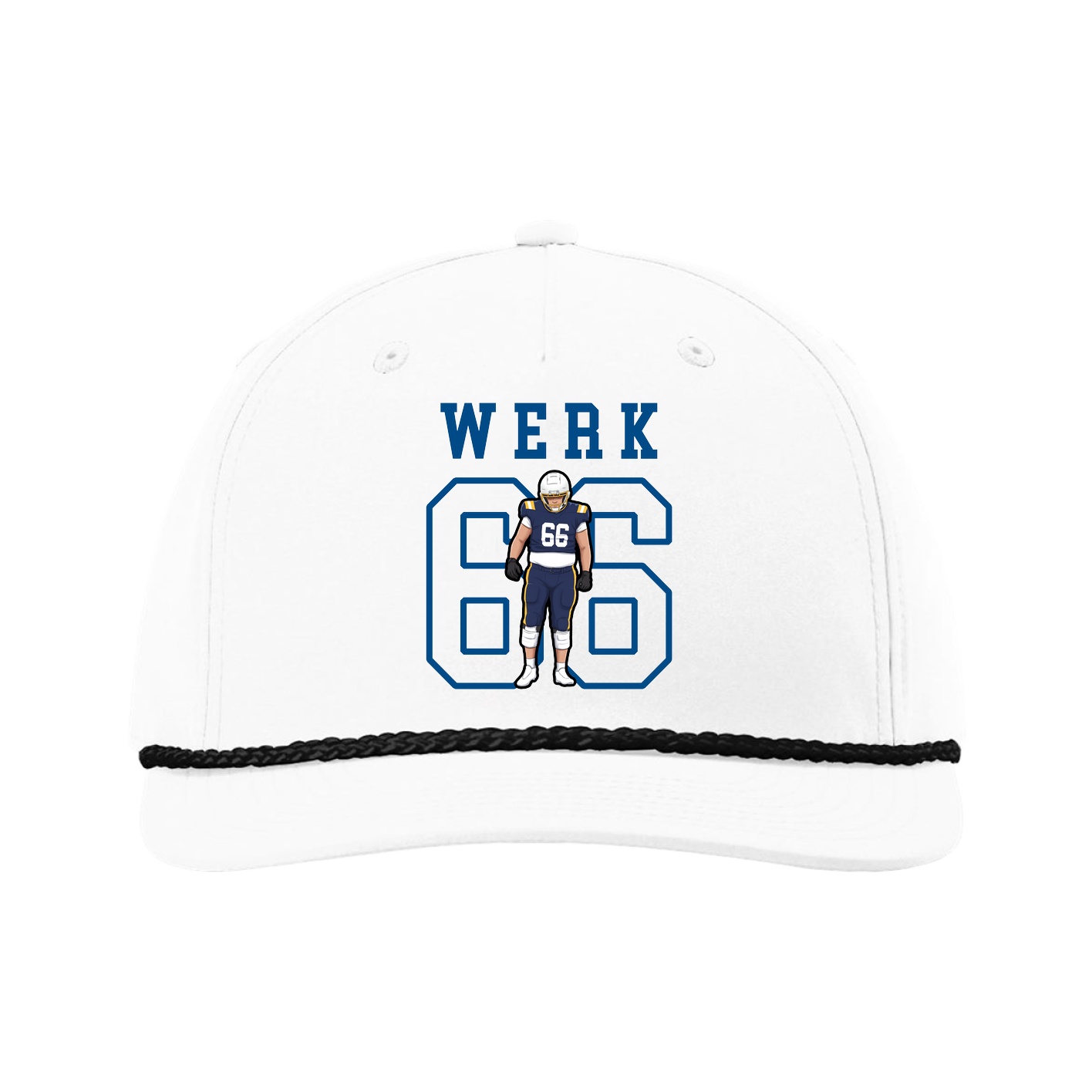 Five-Panel Classic Rope Cap — Shirsey in White