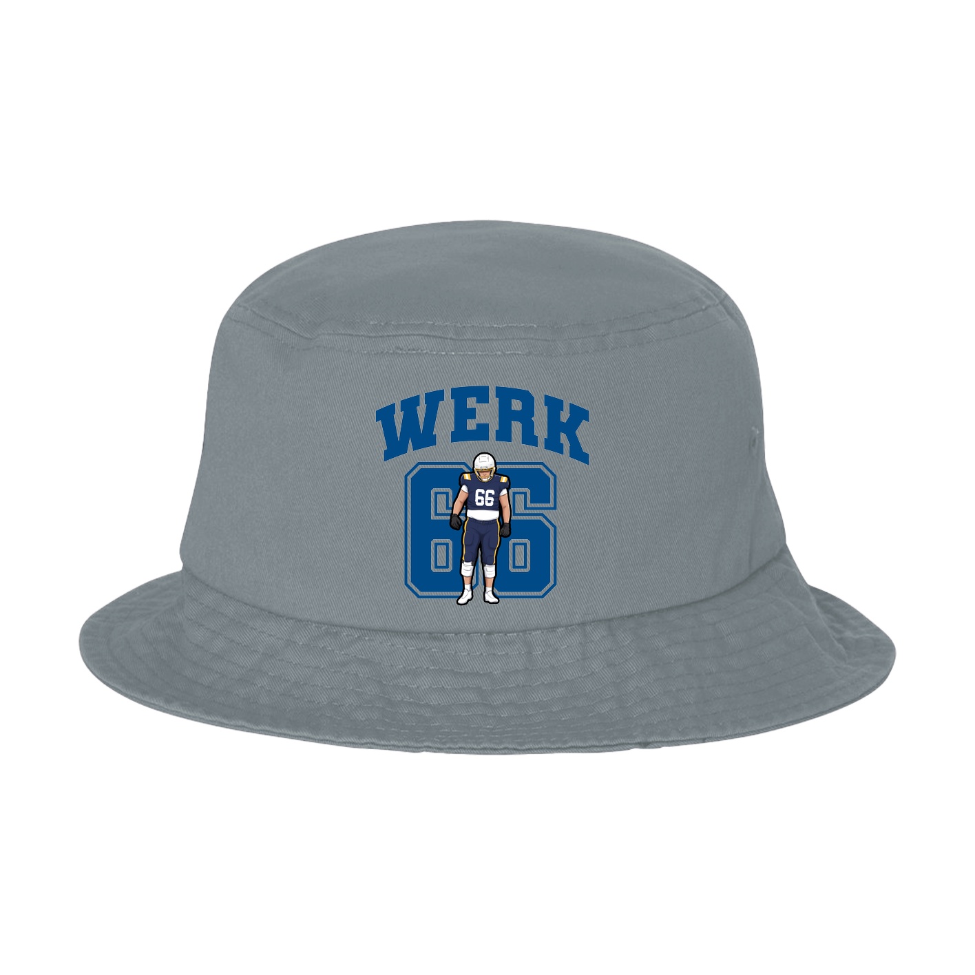 Bucket Cap — Number in Grey