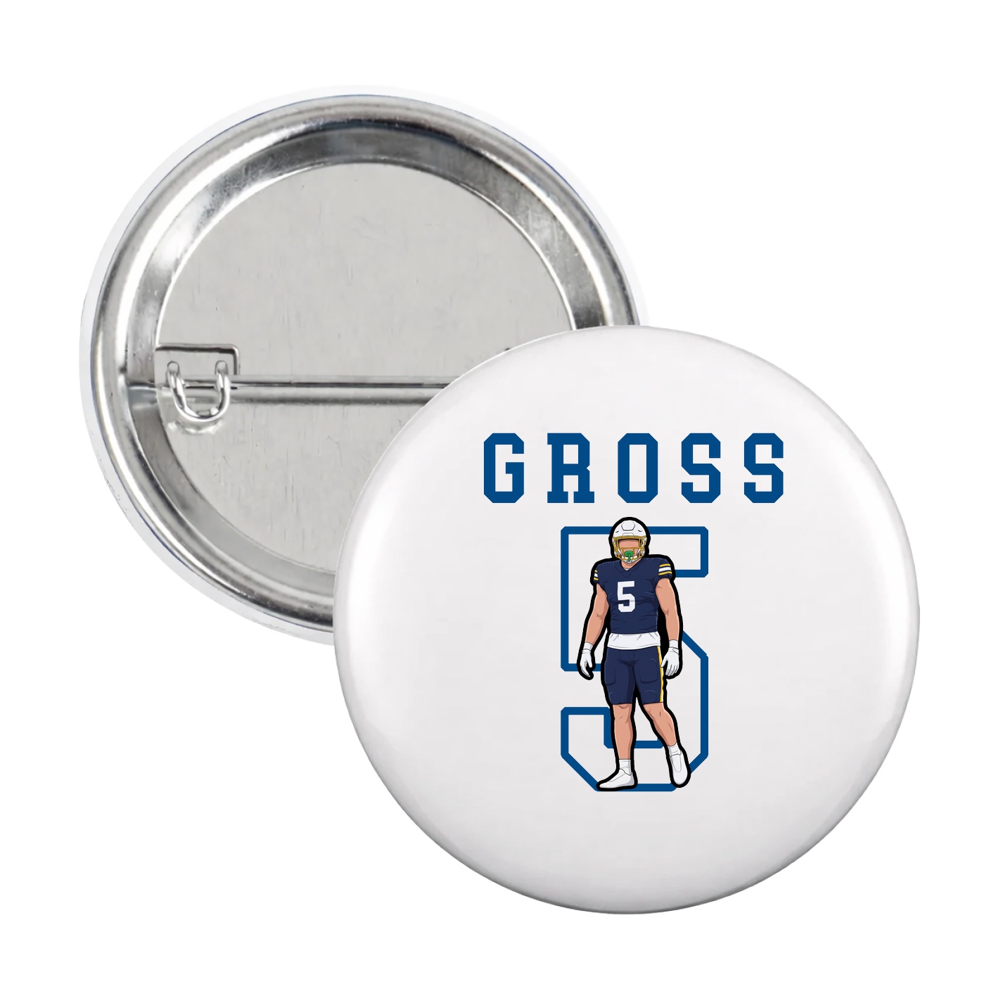 Game Day Button — Shirsey in White