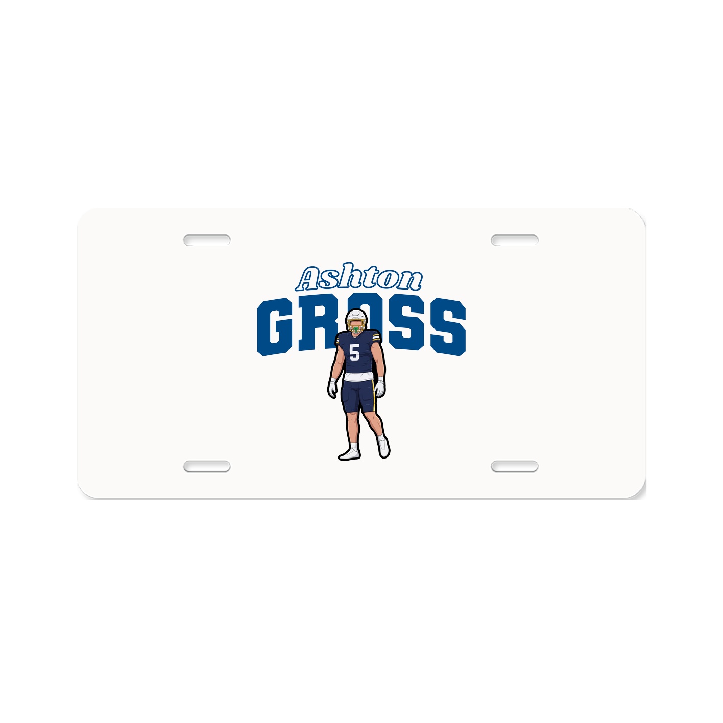 License Plate — Name Arch in Classic