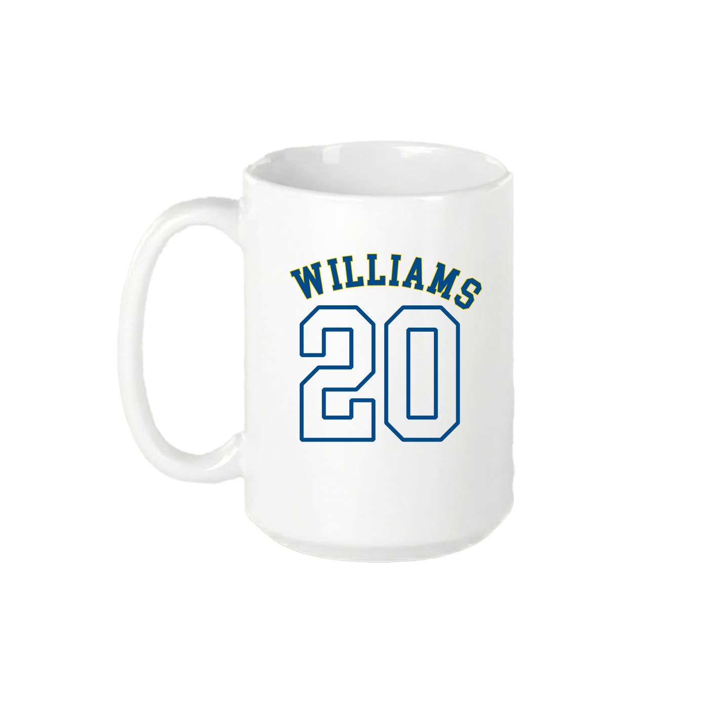15oz Coffee Mug — Shirsey Arch in White