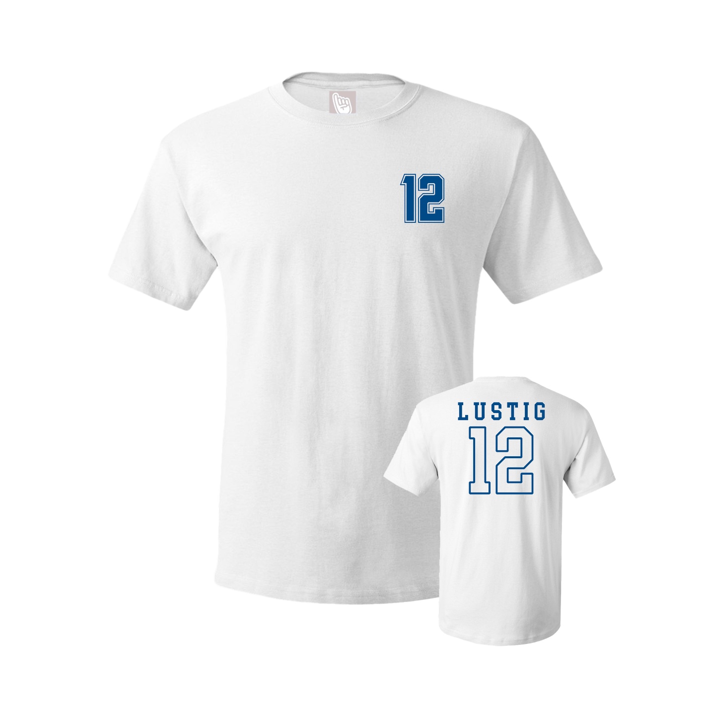 Youth Tee — Chest Back in White