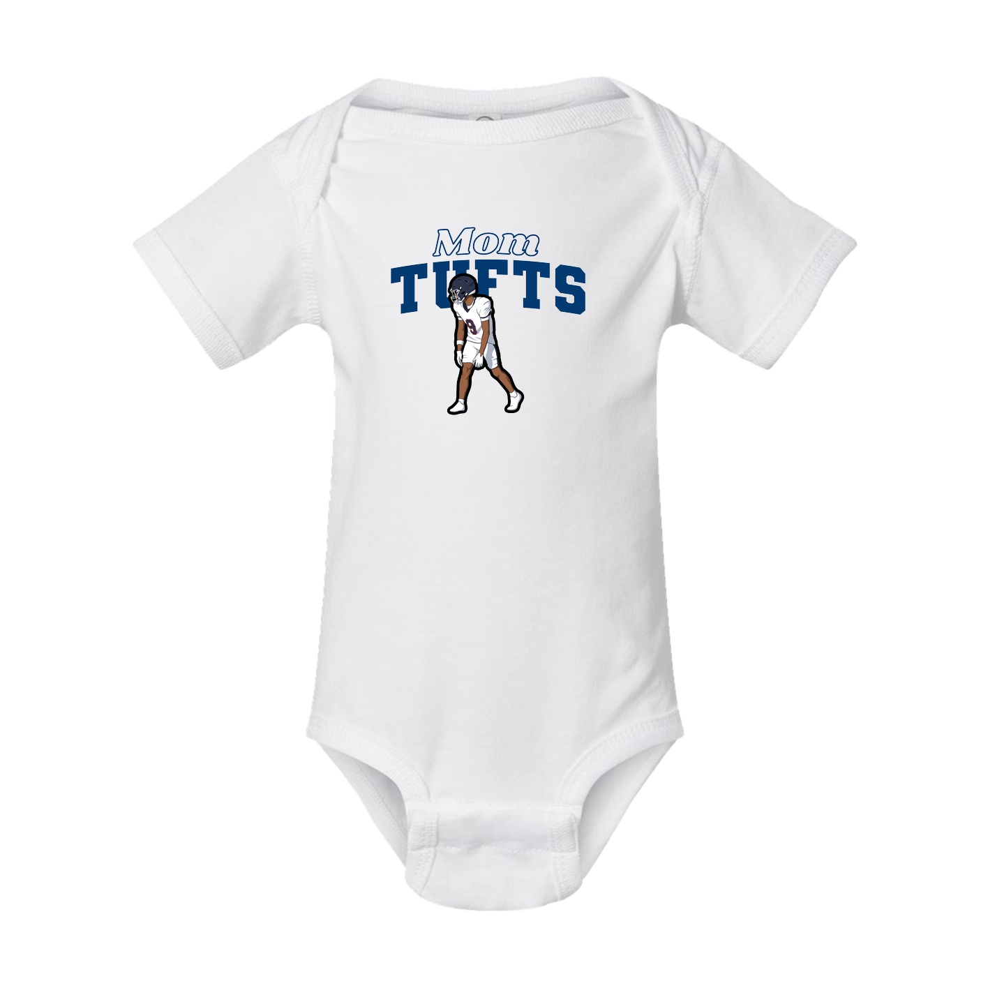 Baby Onesie — Mothers Day Block in White