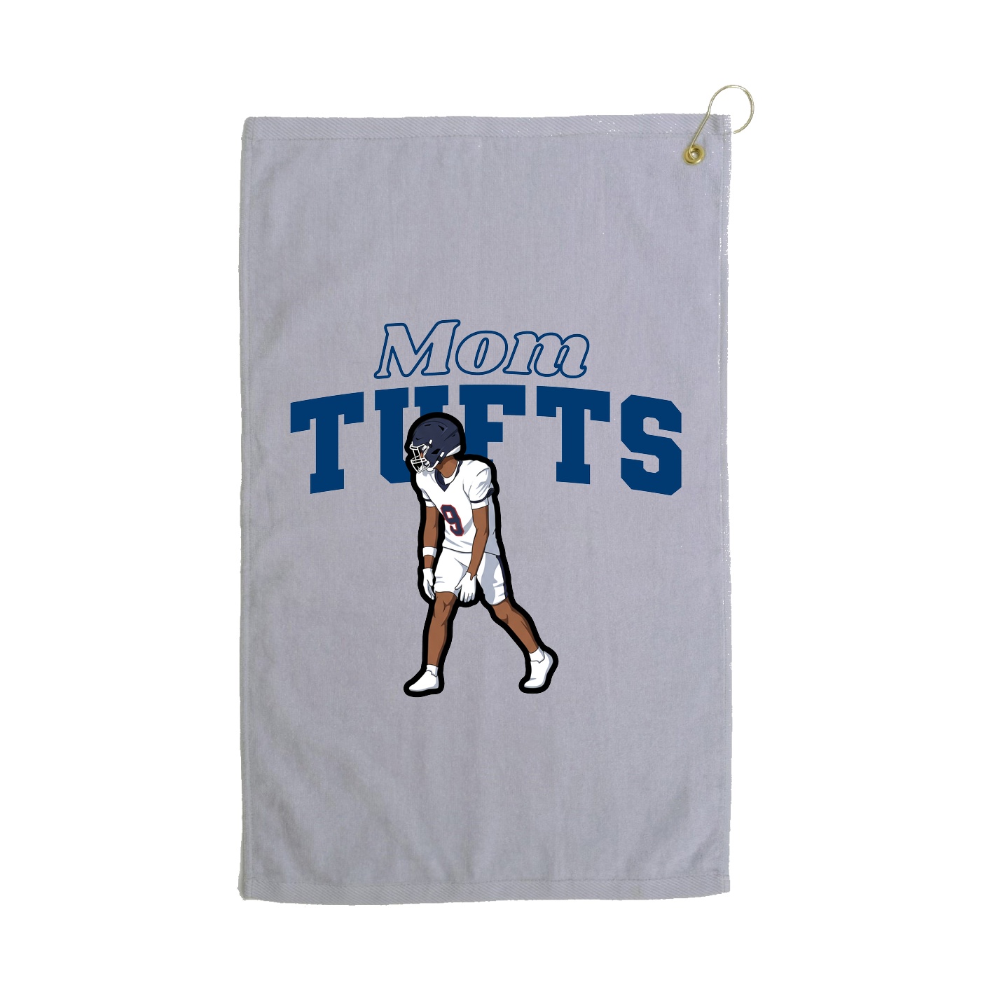 Golf Towel — Mothers Day Block in Grey