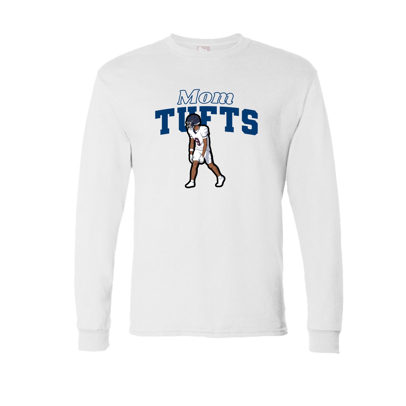 Long Sleeve Tee — Mothers Day Block in White