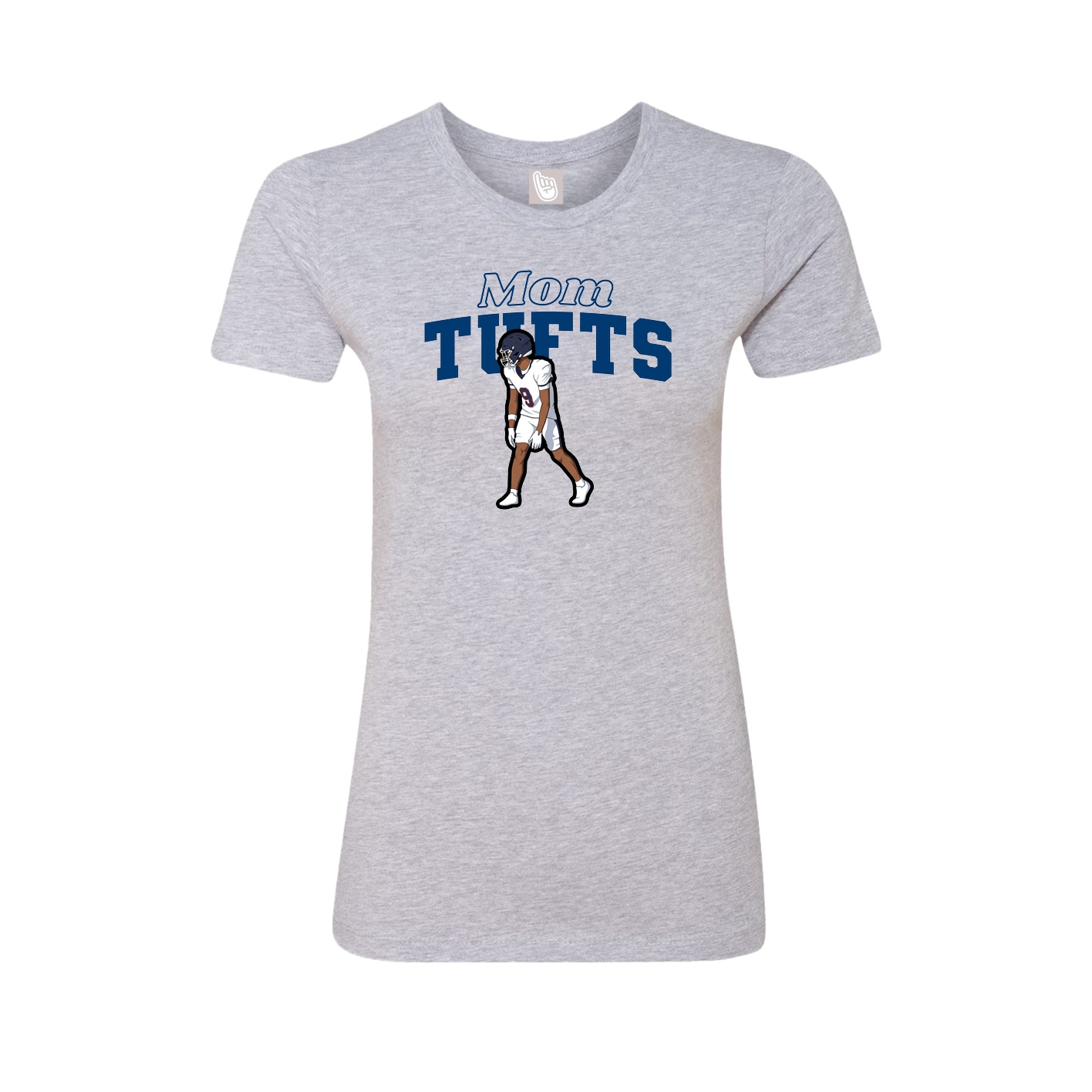 Womens Tee — Mothers Day Block in Grey