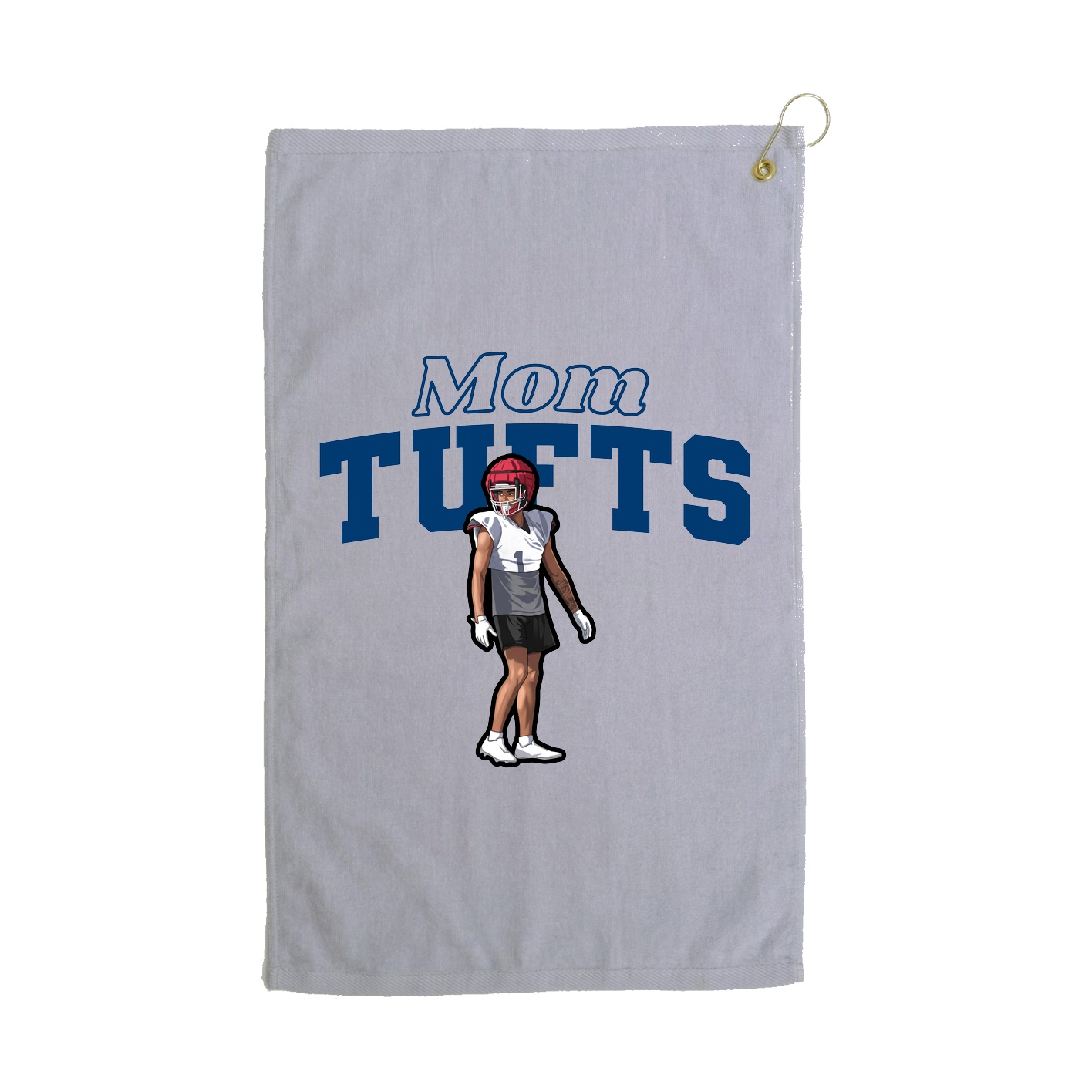 Golf Towel — Mothers Day Block in Grey