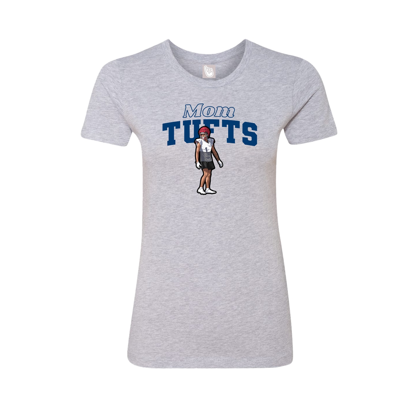 Womens Tee — Mothers Day Block in Grey