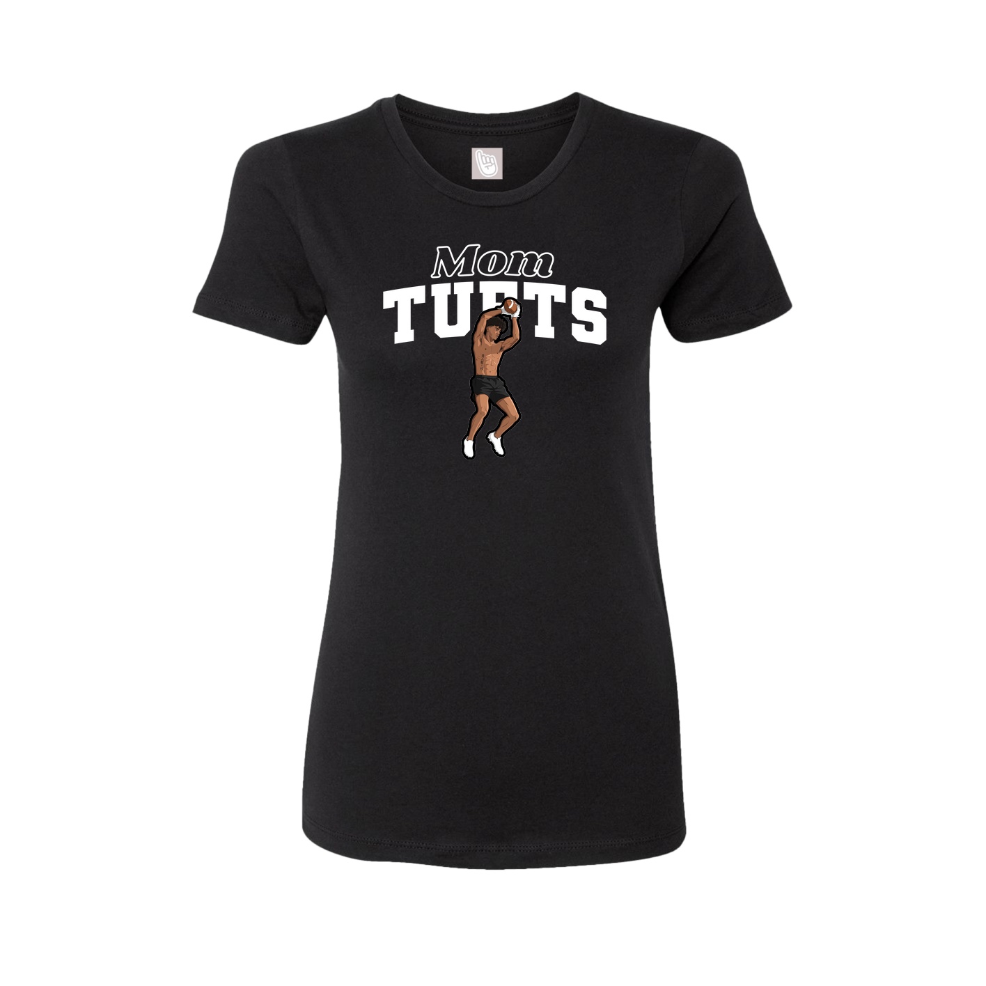 Womens Tee — Mothers Day Block in Black