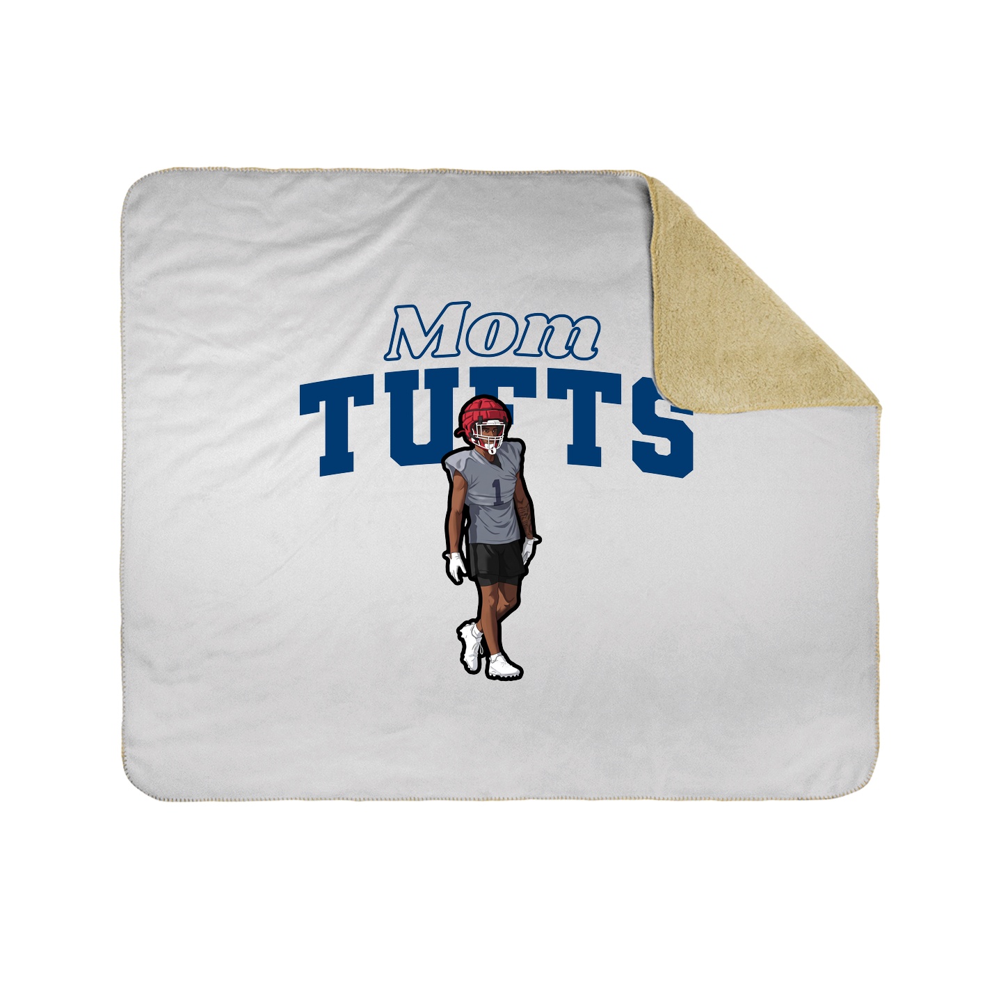 Throw Blanket — Mothers Day Block in White