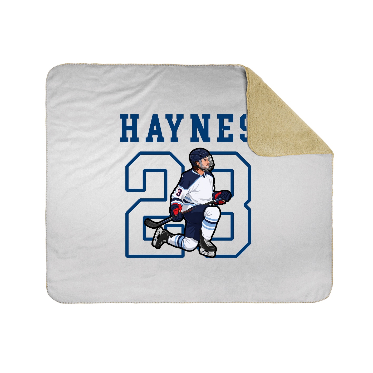 Throw Blanket — Shirsey in White