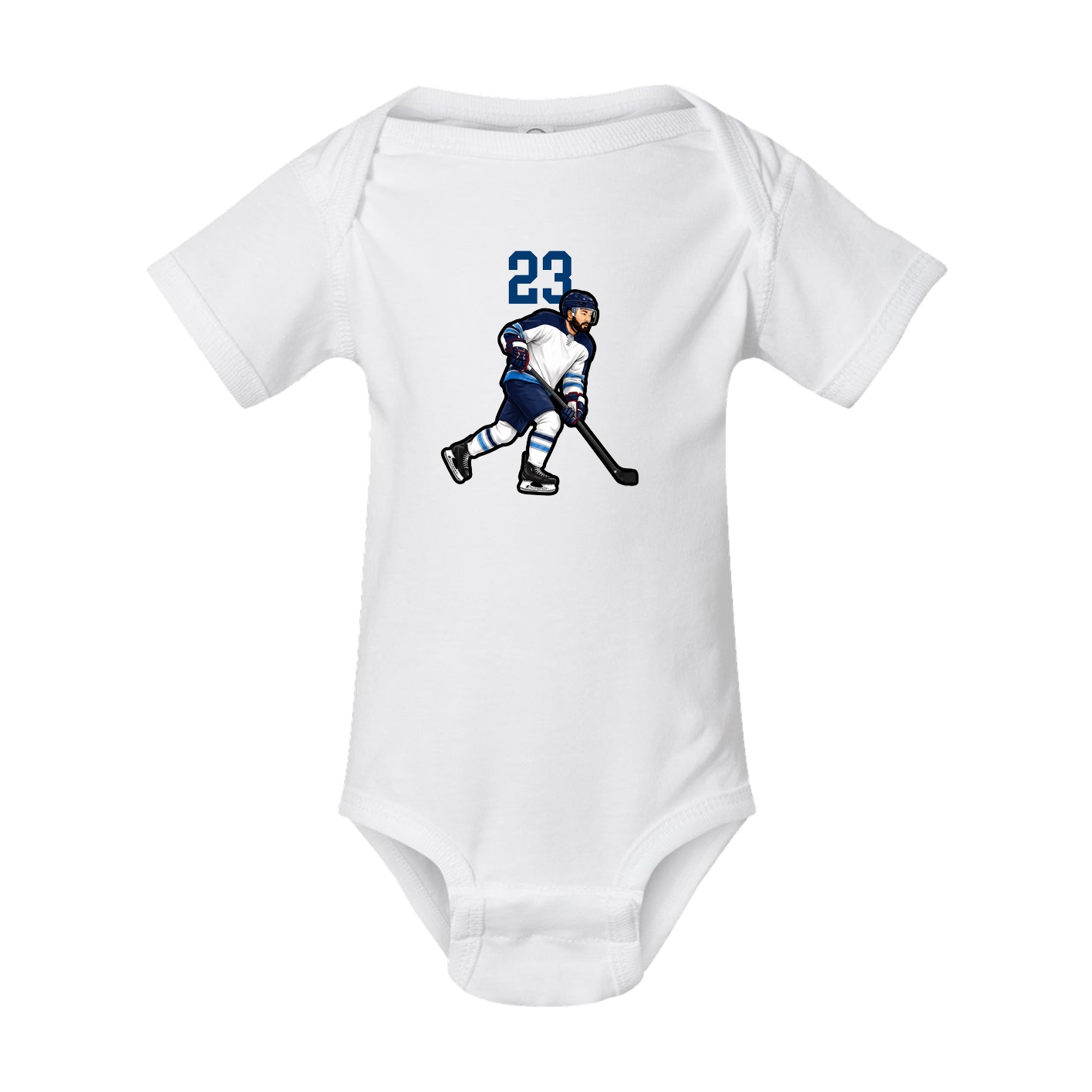 Baby Onesie — Number Top in White