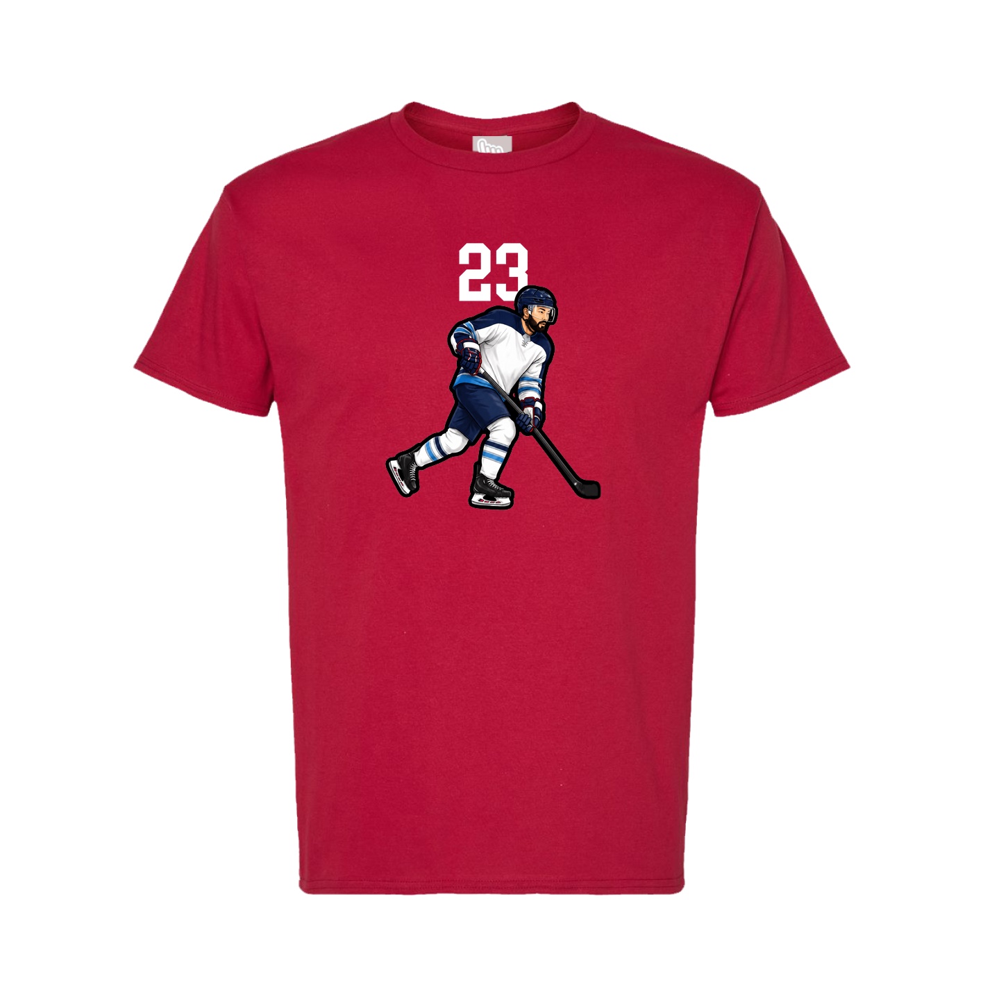 Tee — Number Top in Crimson