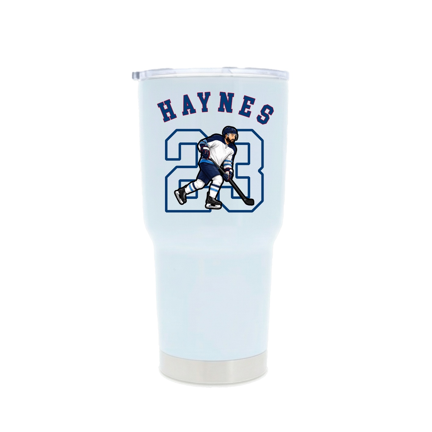 30oz Stainless Steel Tumbler — Shirsey Arch in White