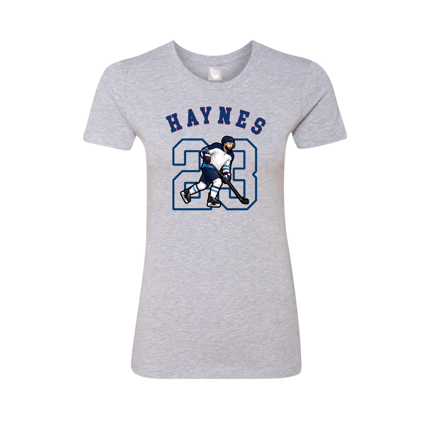 Fitted Women's Tee — Shirsey Arch in Grey