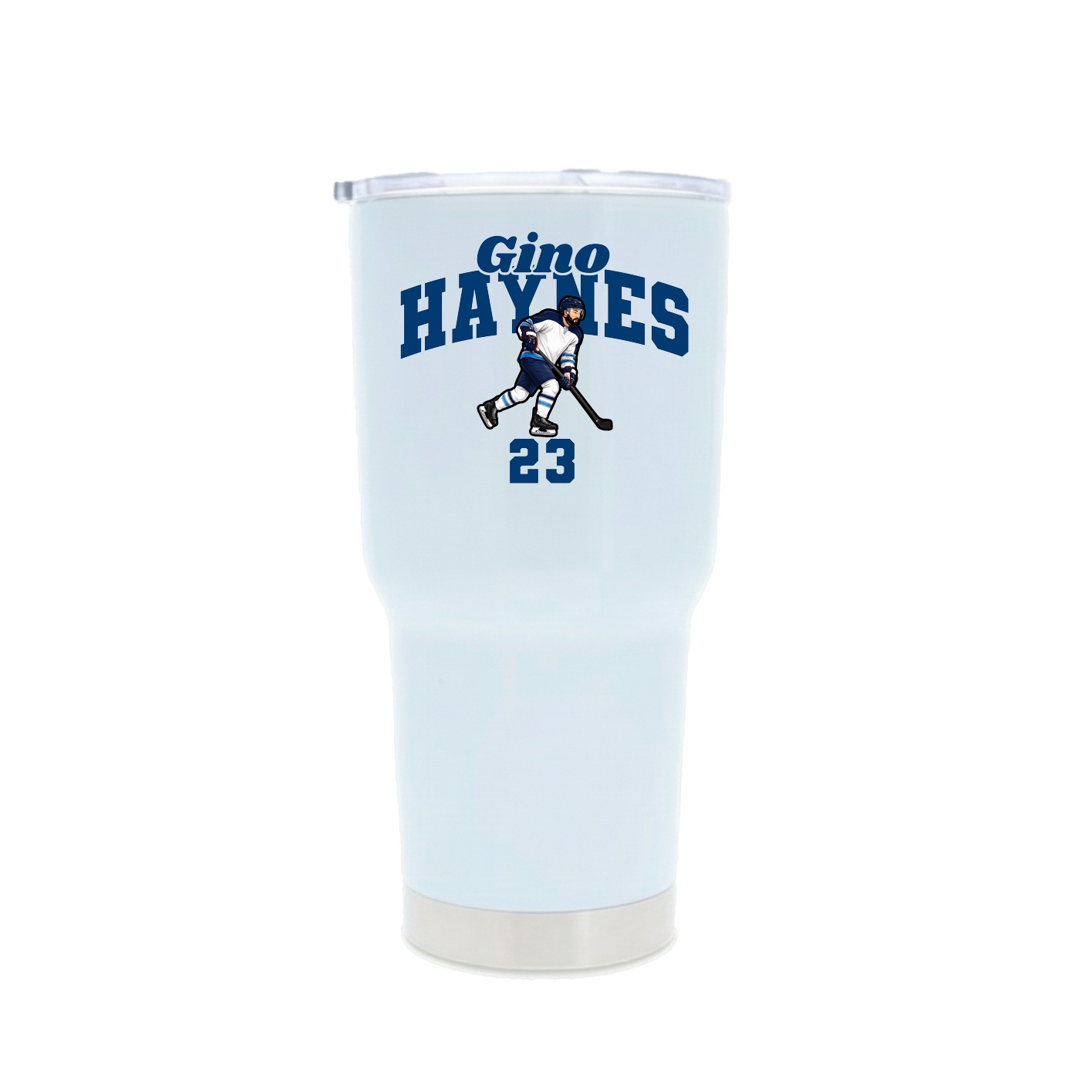 30oz Stainless Steel Tumbler — Signature Arch in White