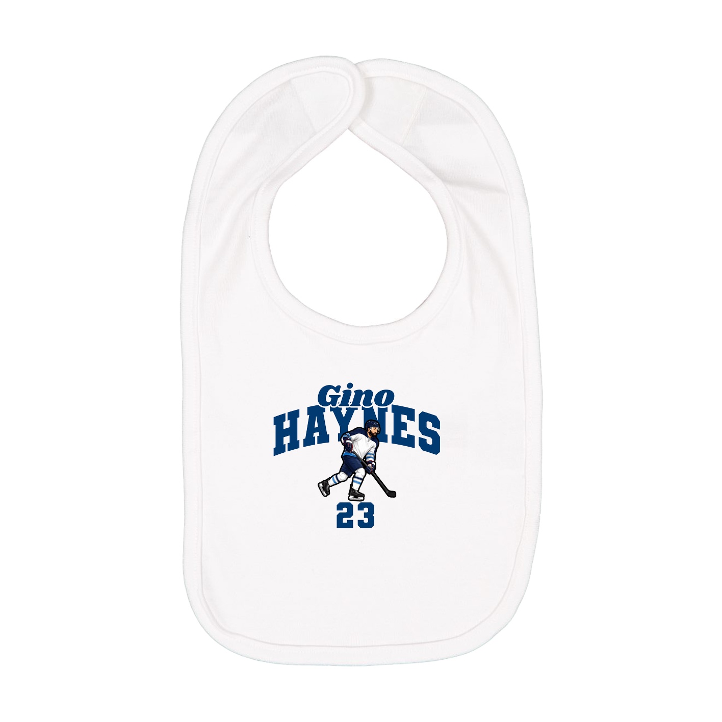 Infant Bib — Signature Arch in White