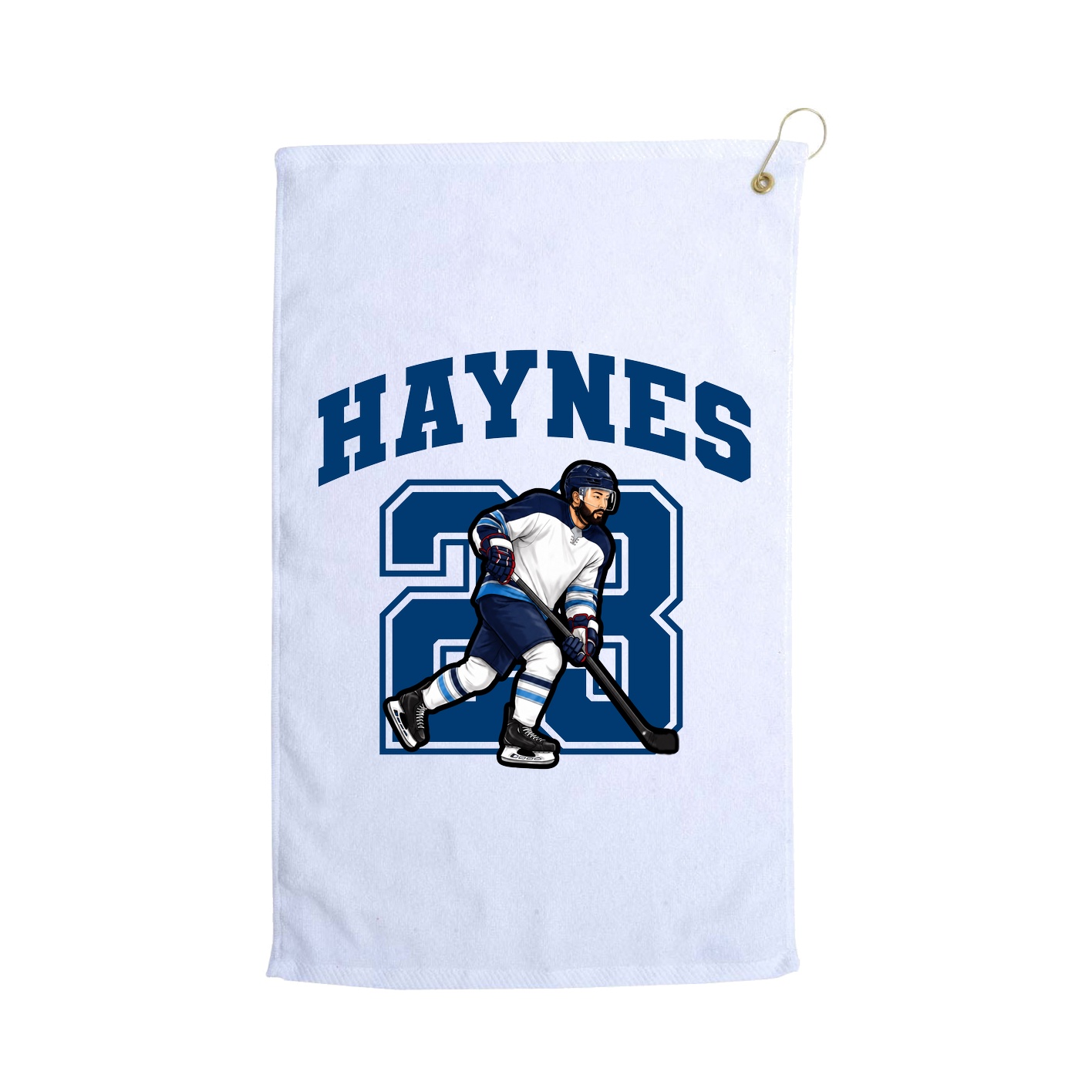 Golf Towel — Number in White