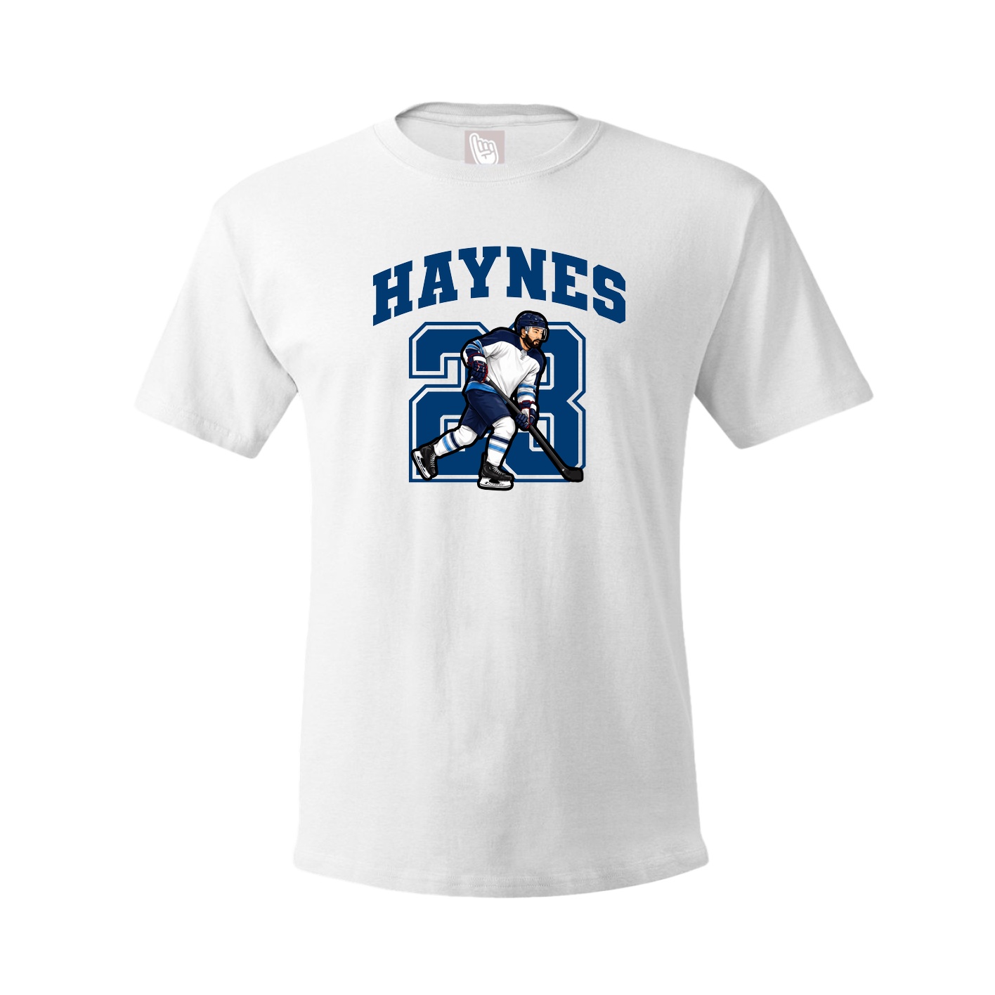 Youth Tee — Number in White